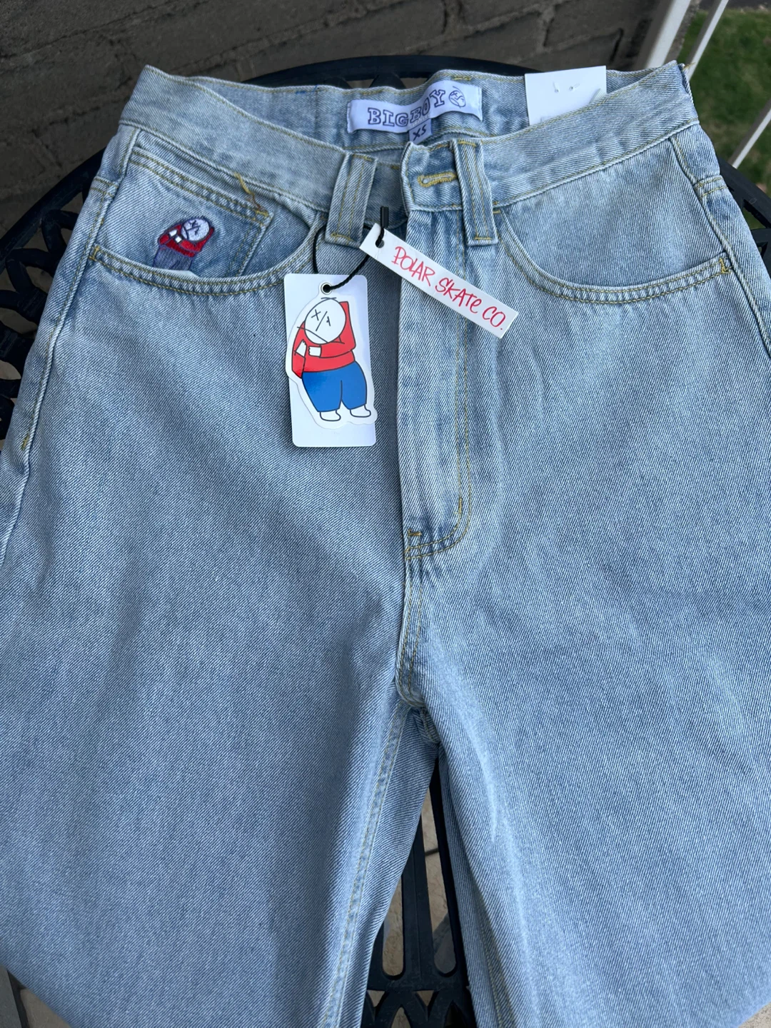 Polar Skate Co. Big Boy Jeans XS Bleu Clair