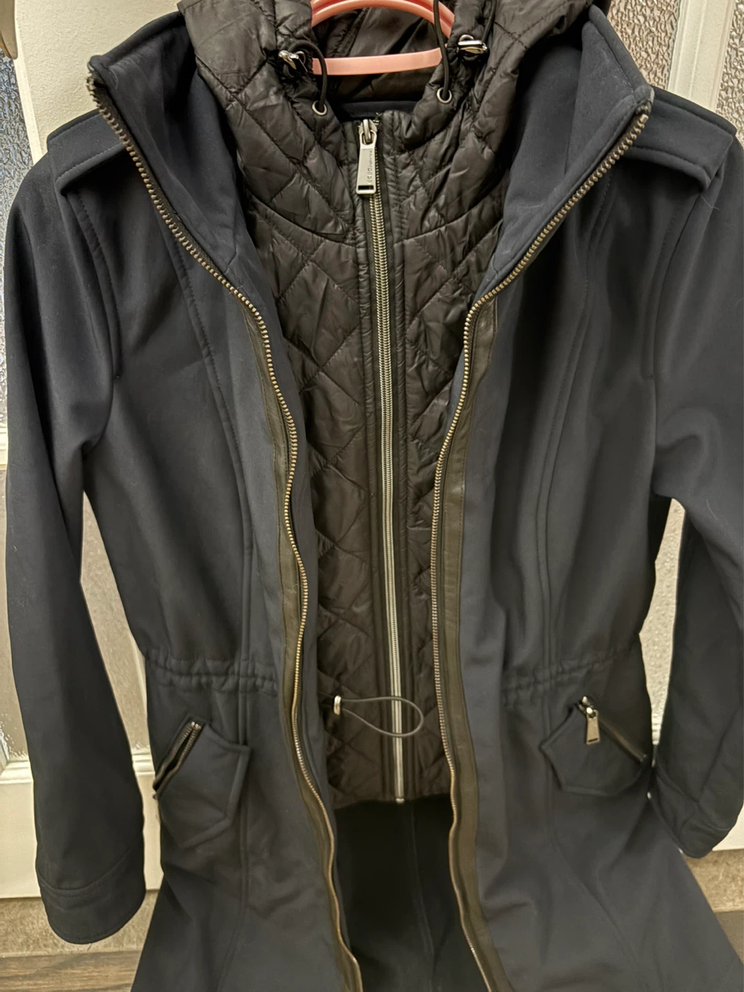 BCBGGeneration Navy Quilted Detail Jacket - photo 2