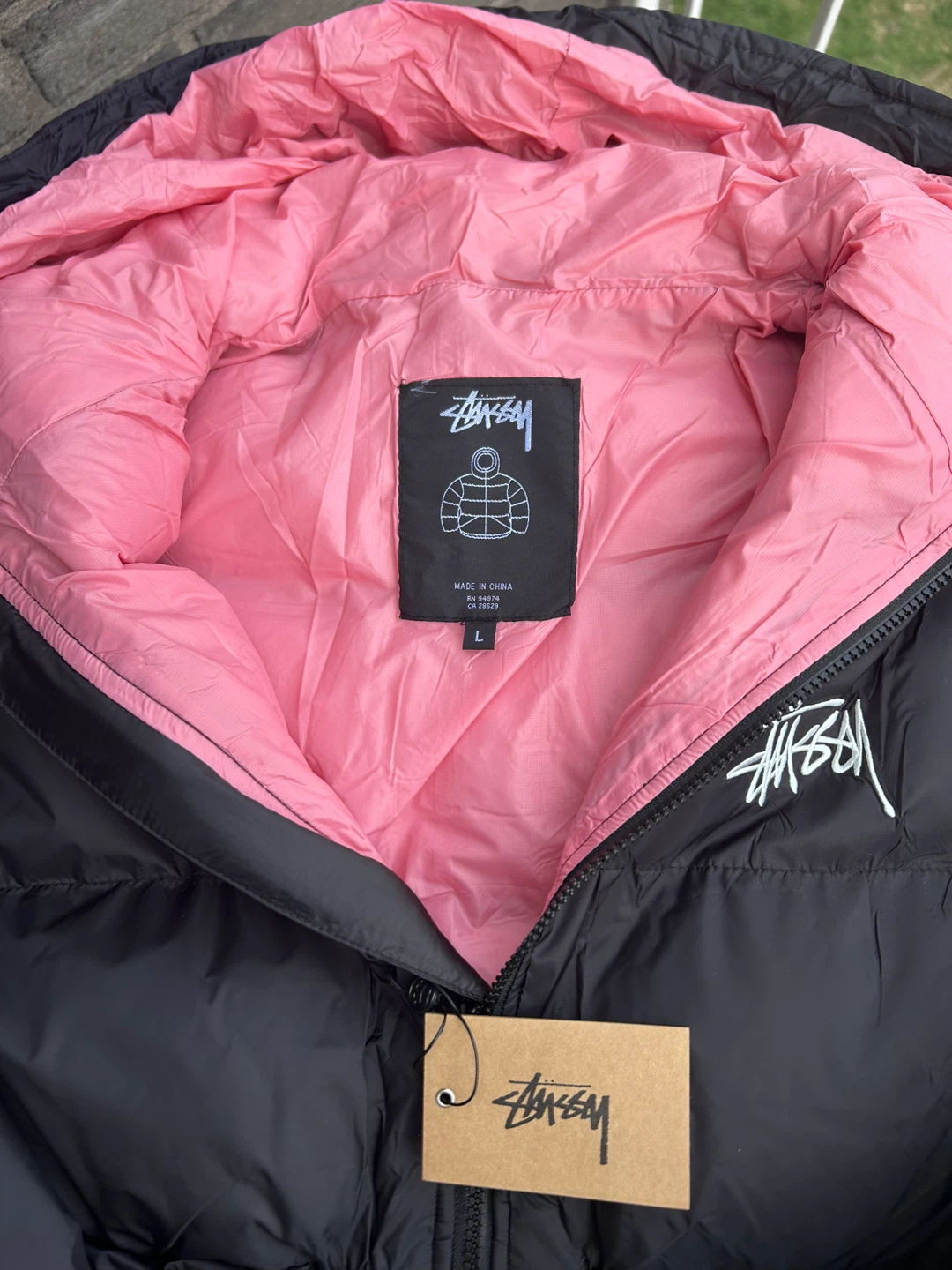 Manteau d'hiver Stüssy noir rose L - photo 2