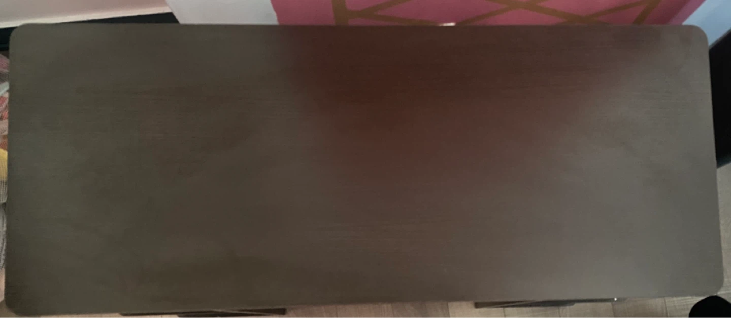 Dark Brown 3-Shelf study table - photo 5