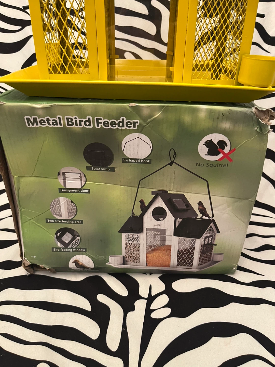 🐦 Outdoor Hanging Metal Bird Feeder House 🐦 - photo 2
