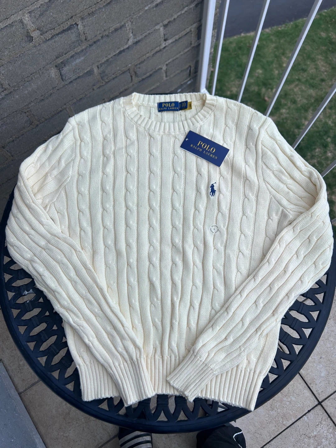 Chandail Polo Ralph Lauren ivoire Petit