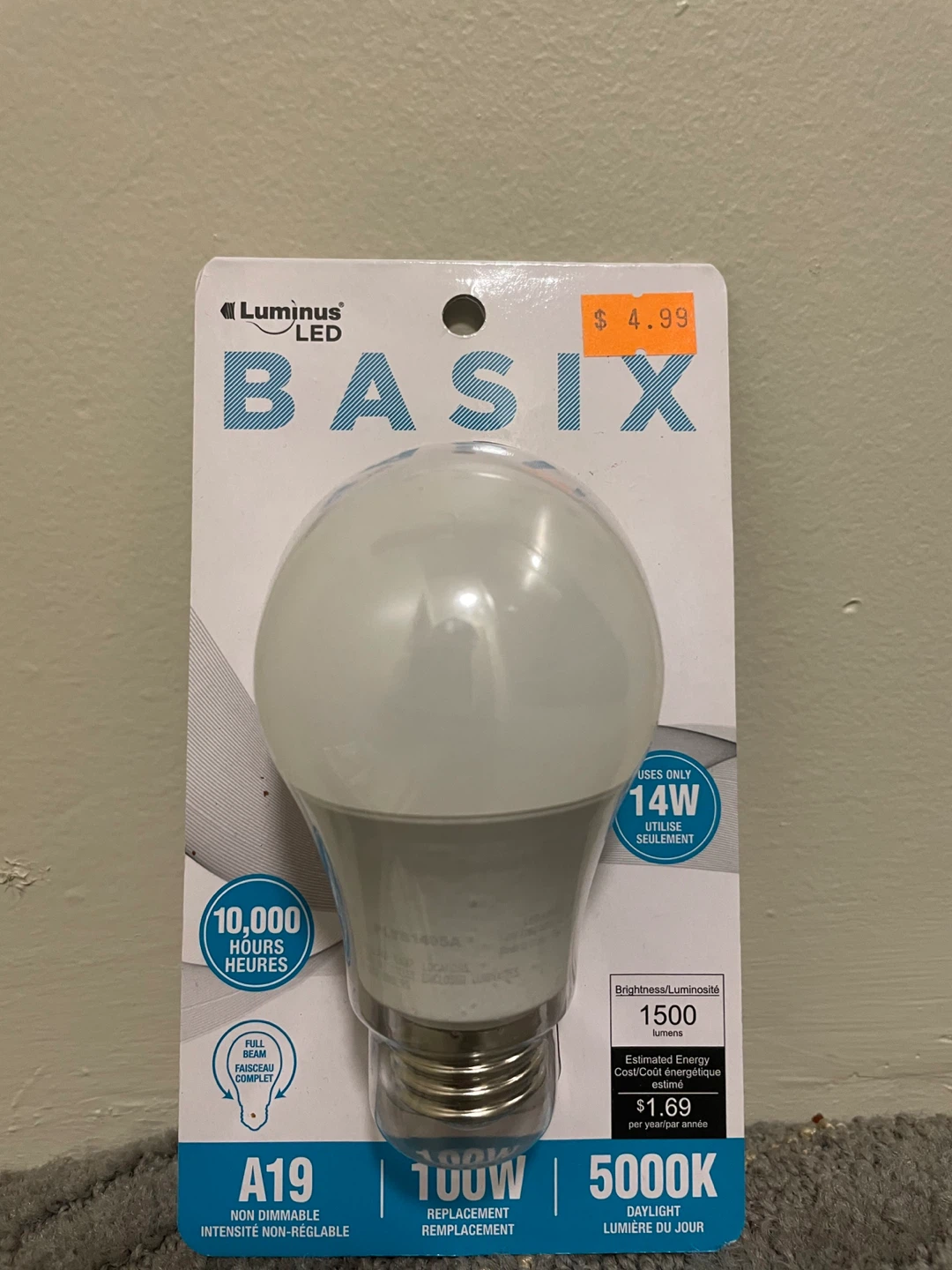 Luminus LED BASIX A19  Light Bulbs (White) - photo 2