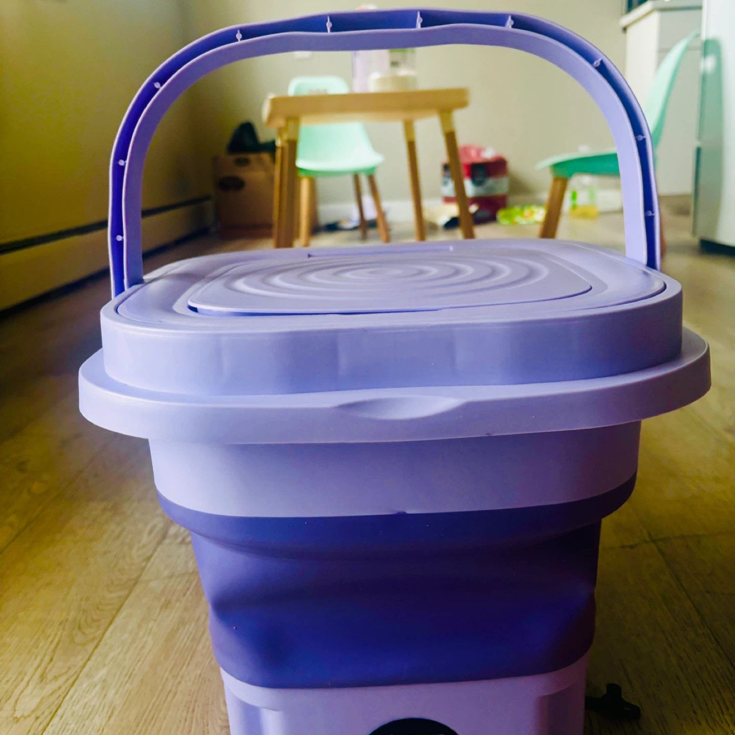Purple Collapsible Mini Washing Machine - photo 2