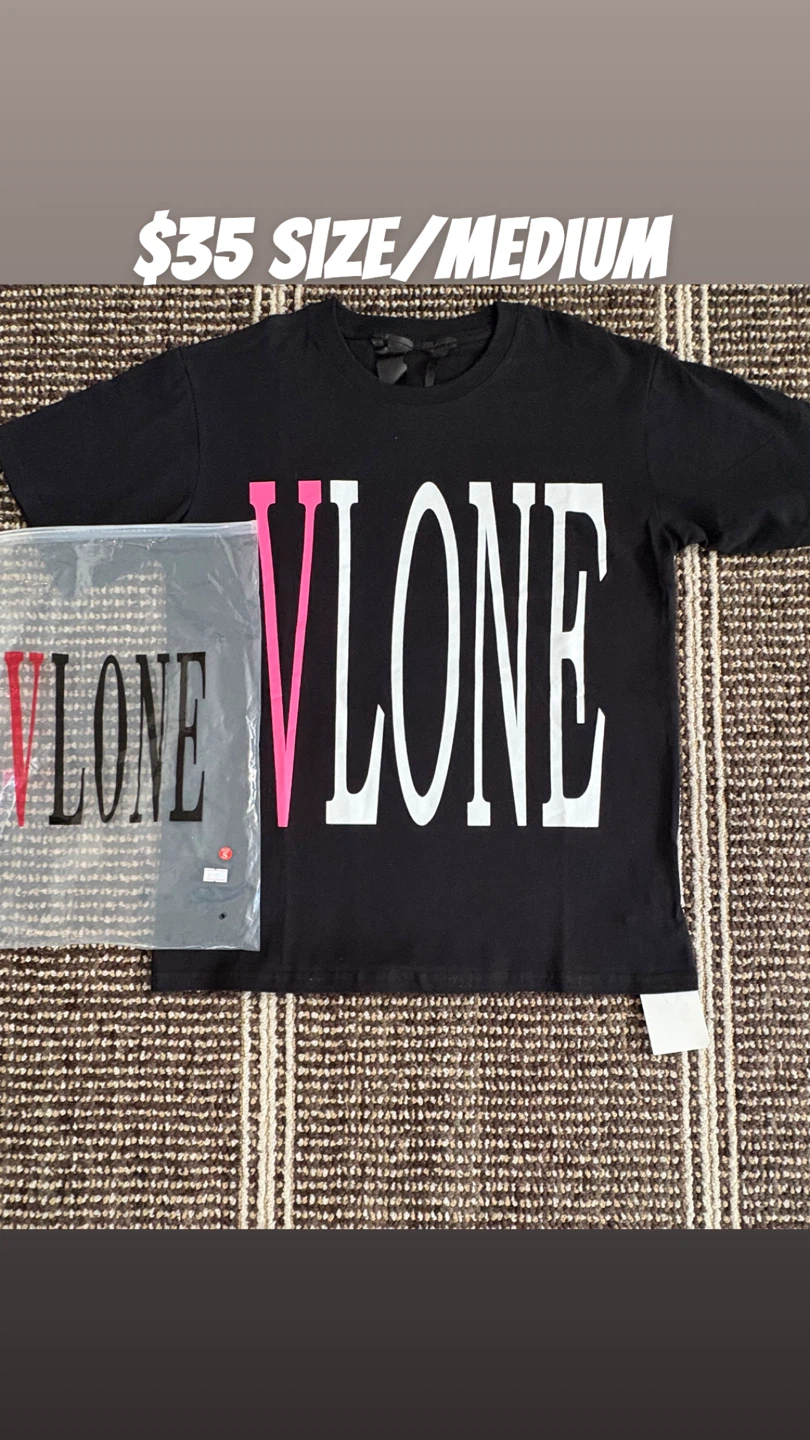 VLONE Black T-Shirt Size Medium