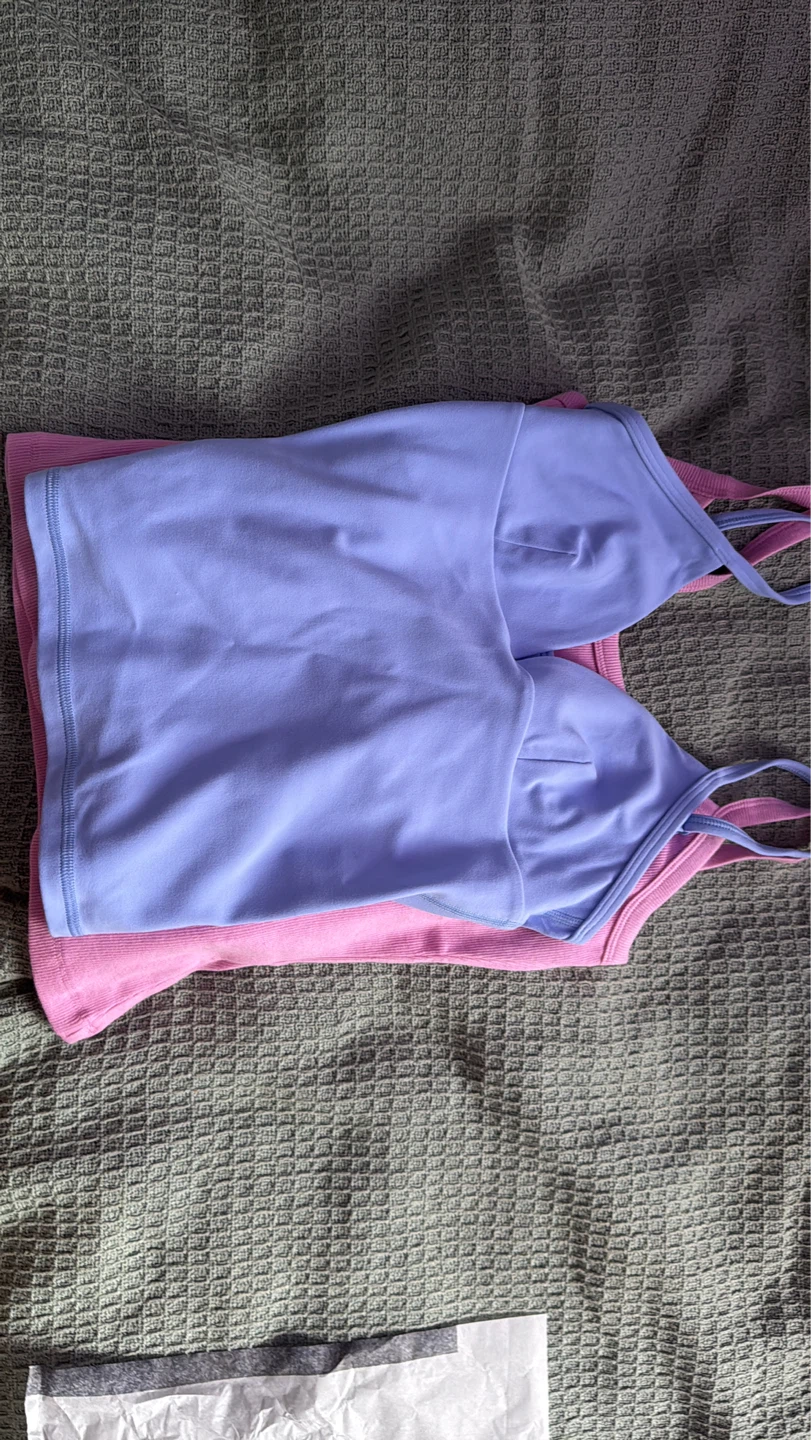 Aritiza dayflower blue tank