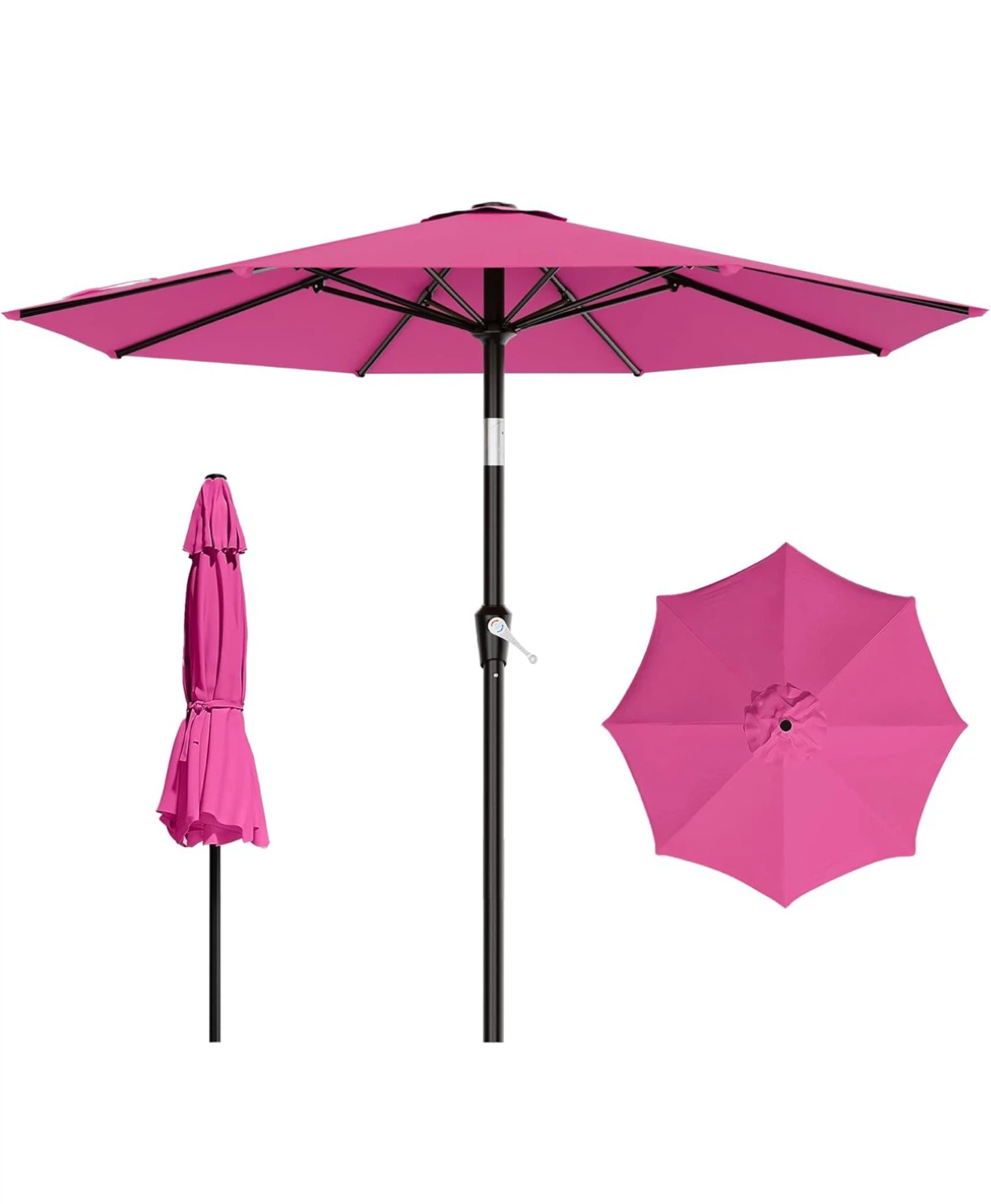 Bright Pink Patio Umbrella