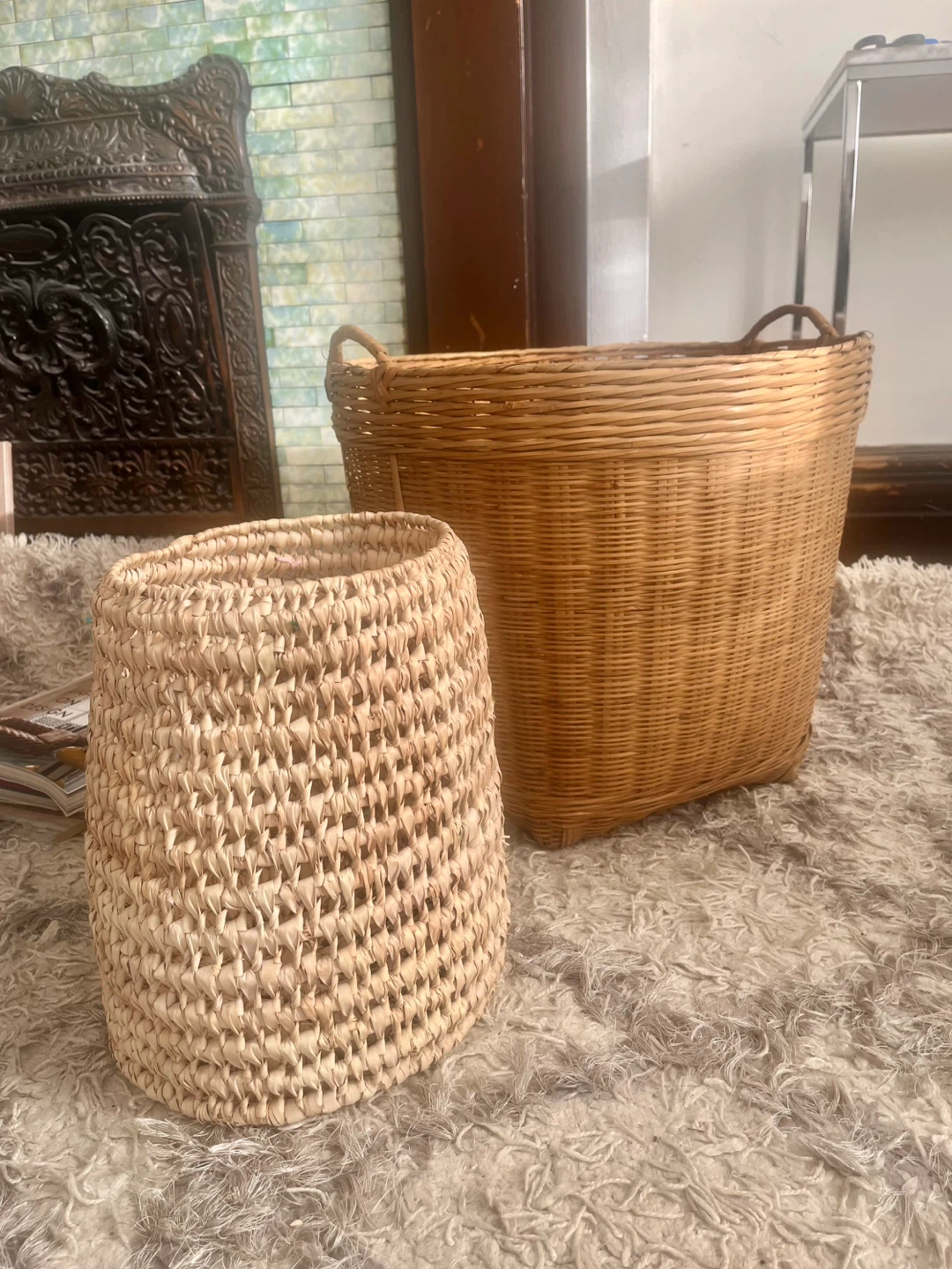 Set of Large Decor Woven Baskets (Set of 2) - photo 2