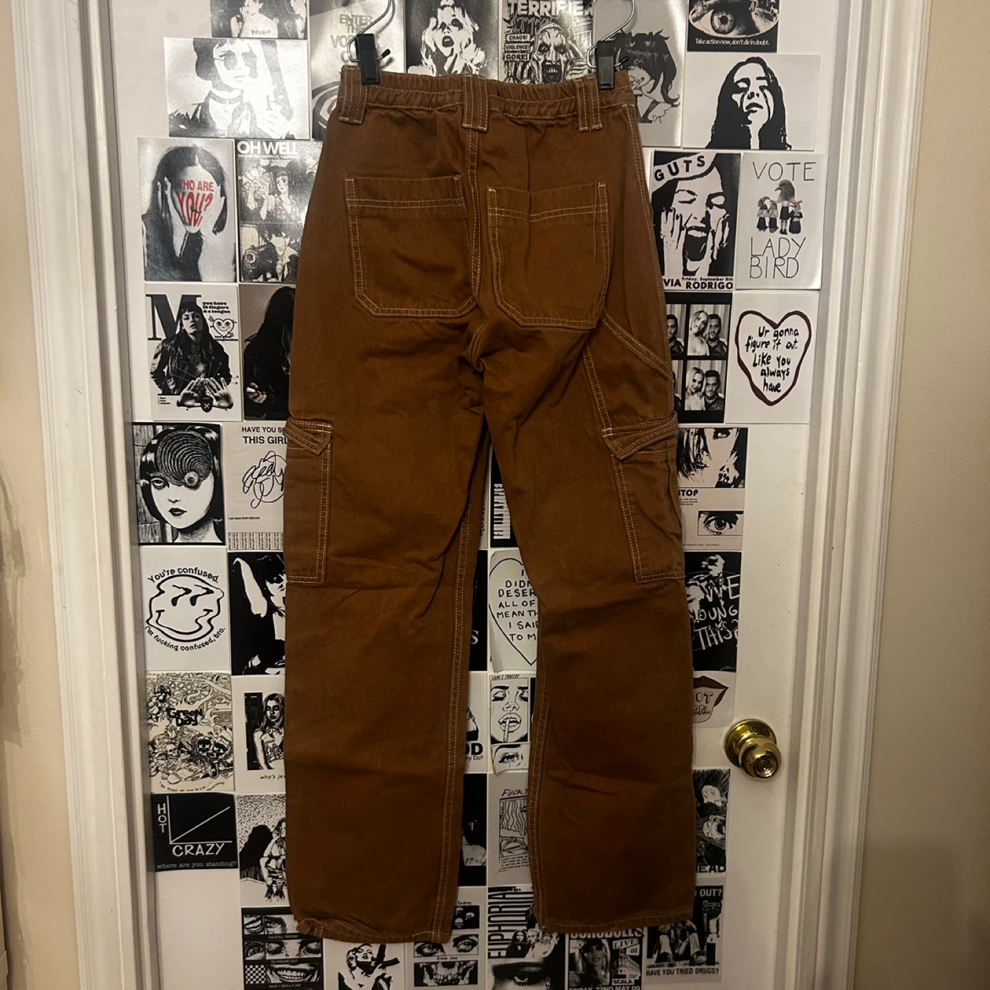 Fashion Nova Brown Carpenter Cargo Pants - photo 2
