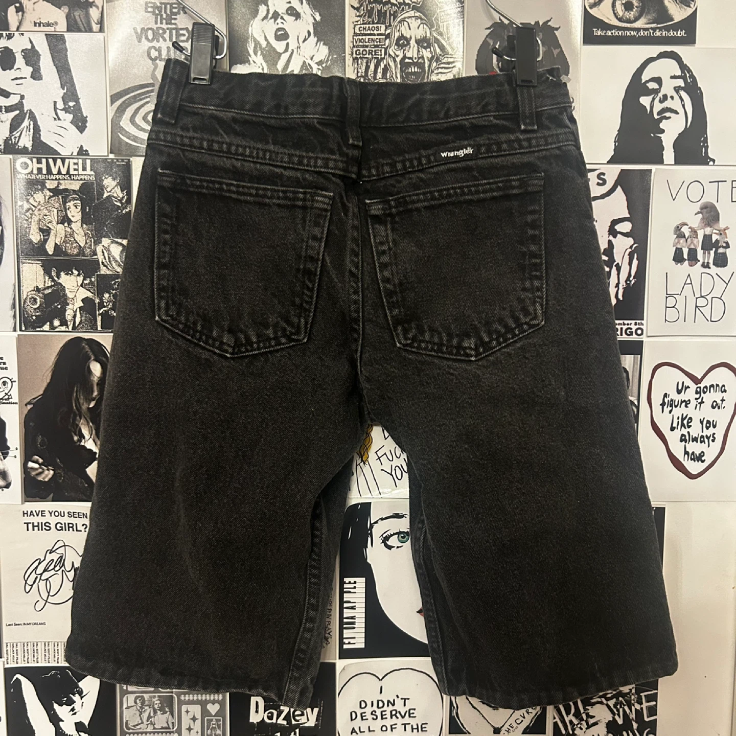 Wrangler Black Boys Jorts