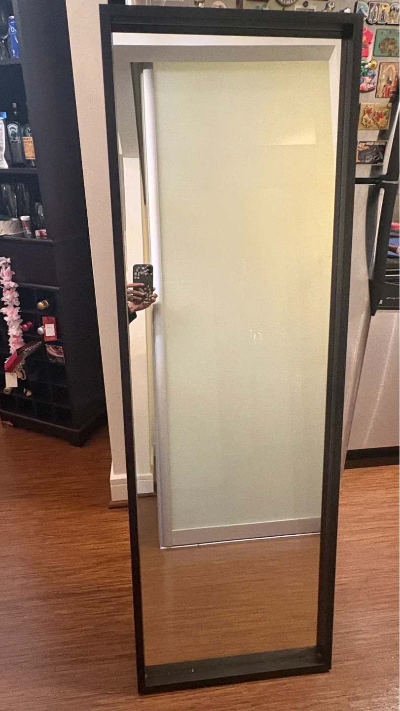 Full Length Standing Mirror with Black Frame