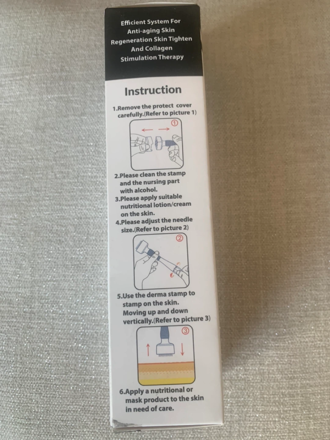 ZMBITY Titanium Derma Stamp 140 Adjustable 0-3mm Needles - photo 2