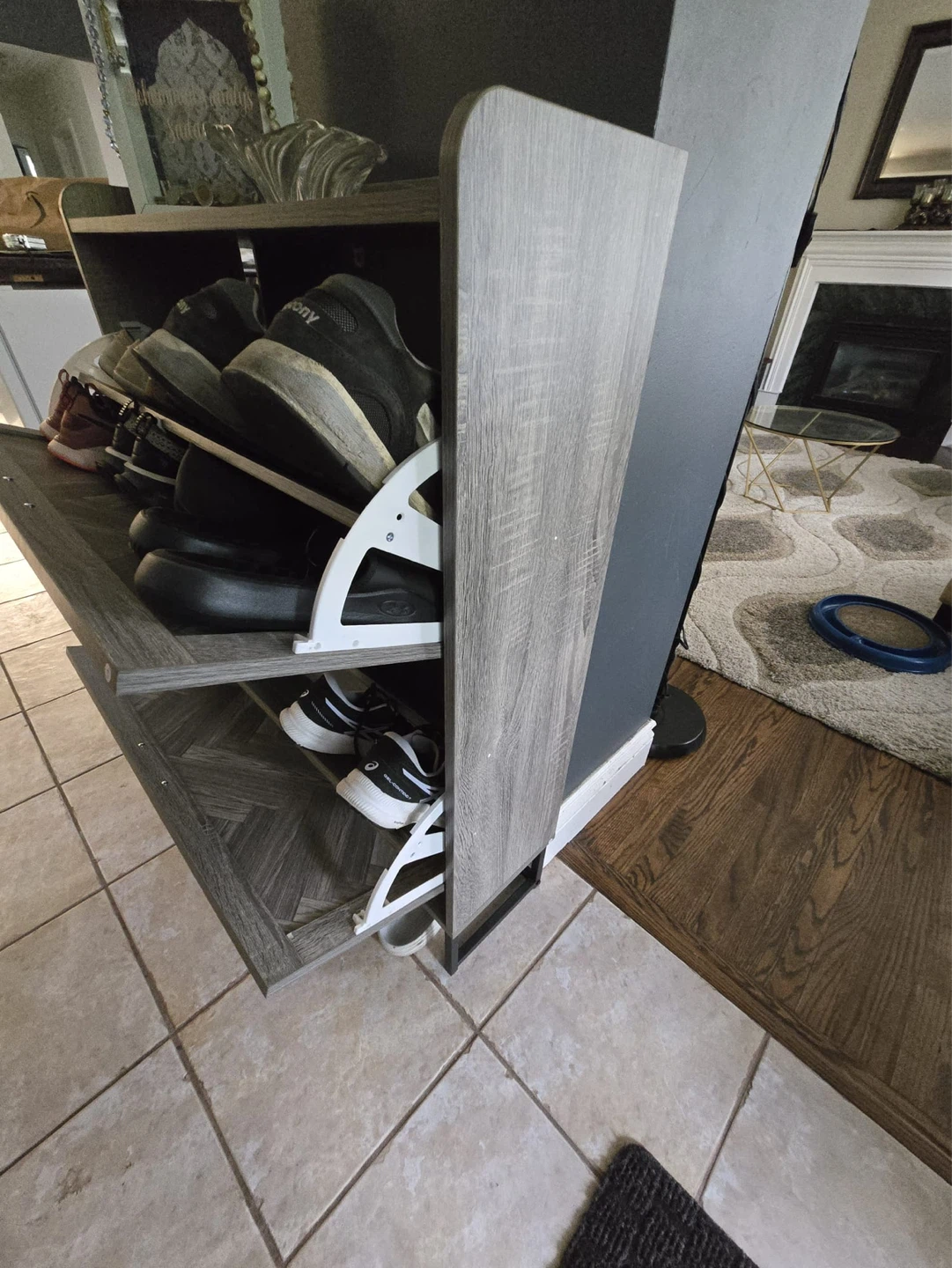2-Tier Flip Flap Shoe Cabinet - photo 5