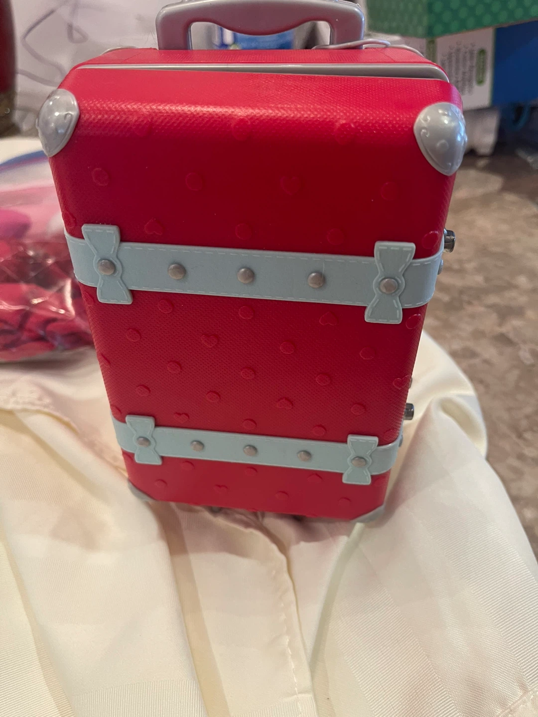 American Girl Doll Suitcase with Accessories and Dog