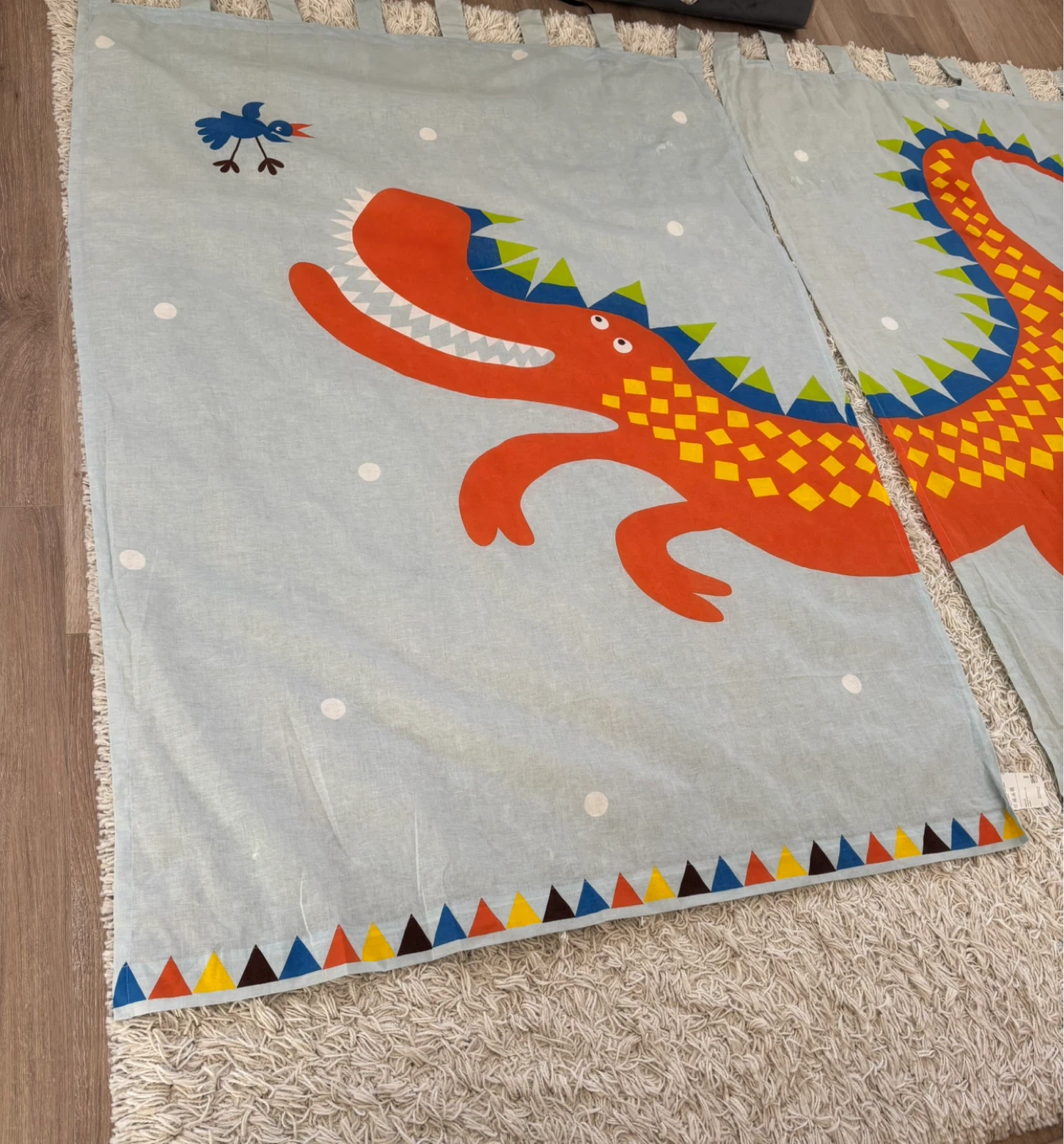 Set of Children’s IKEA Dinosaur Curtain Panels - photo 3