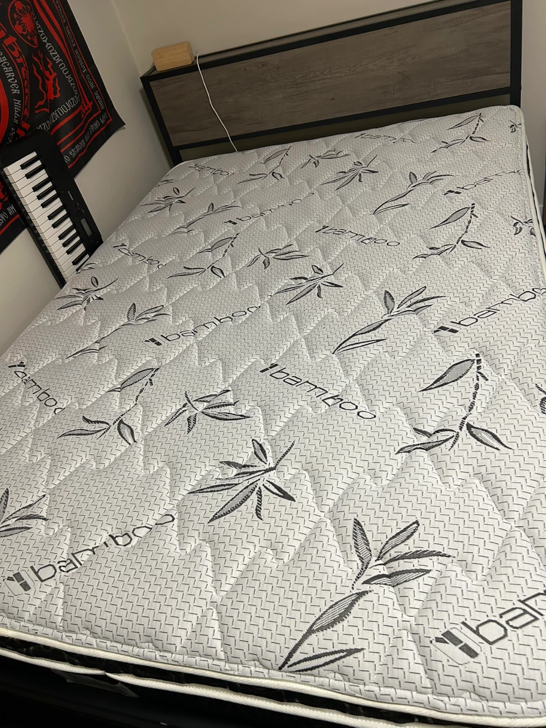 King Koil Bamboo Mattress with bed frame