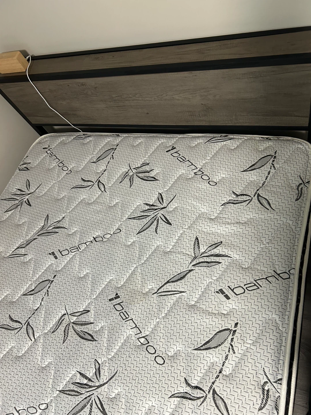 King Koil Bamboo Mattress with bed frame - photo 3