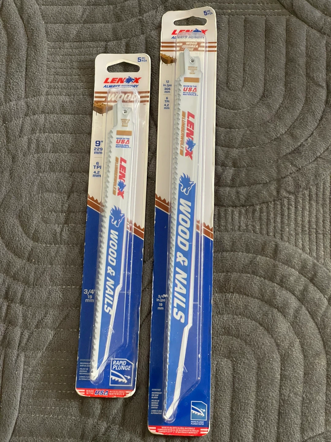 LENOX Wood & Nails Reciprocating Saw Blades 9”and 12”- 10 pcs
