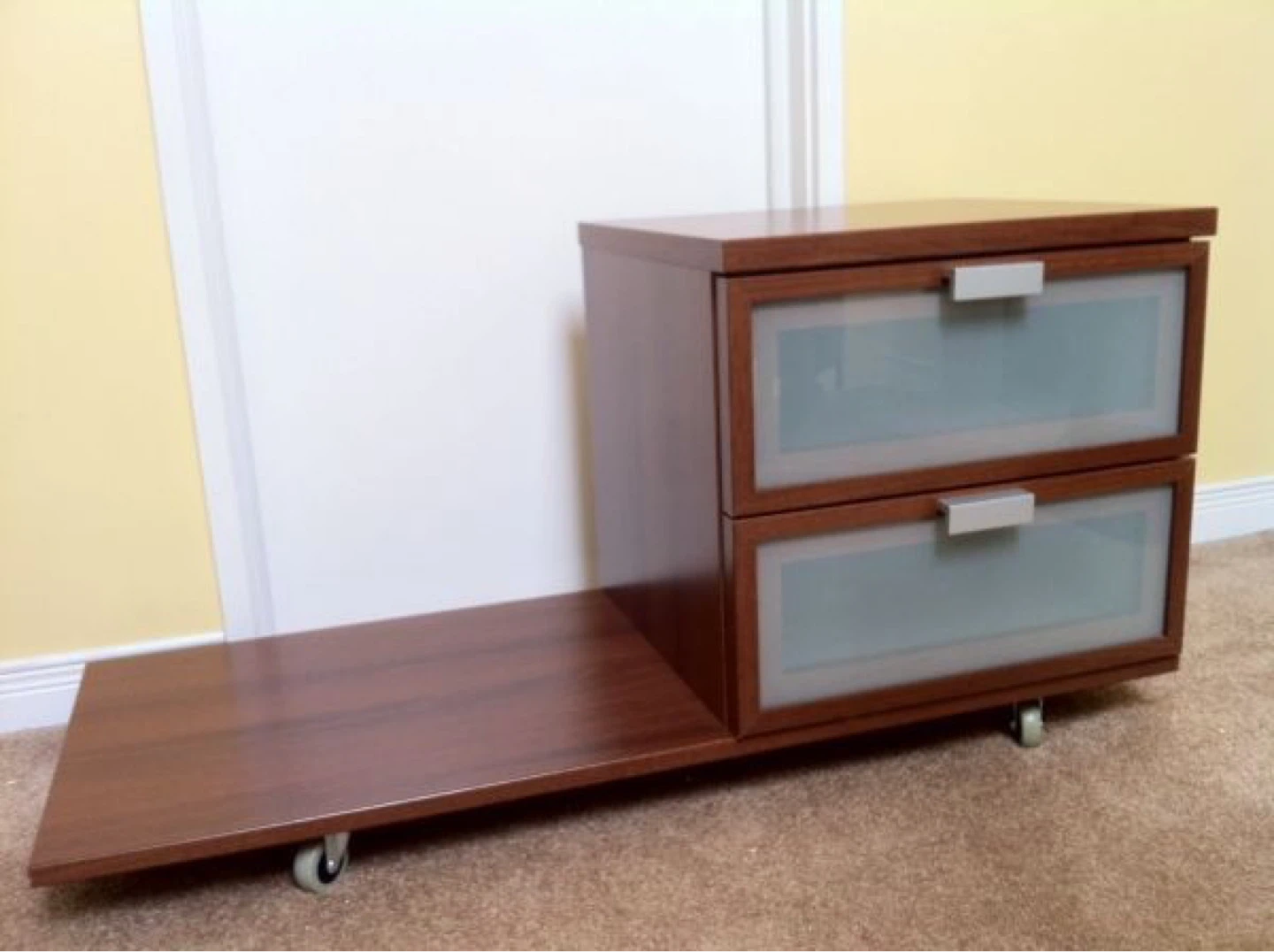 IKEA HOPEN Bed Frame with 2 Nightstands - photo 4