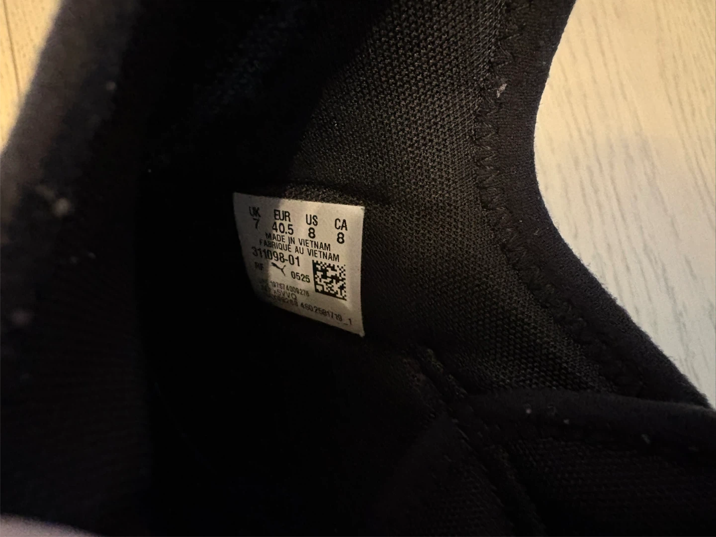 Puma Men's Black Running Shoes Size 8 - photo 3