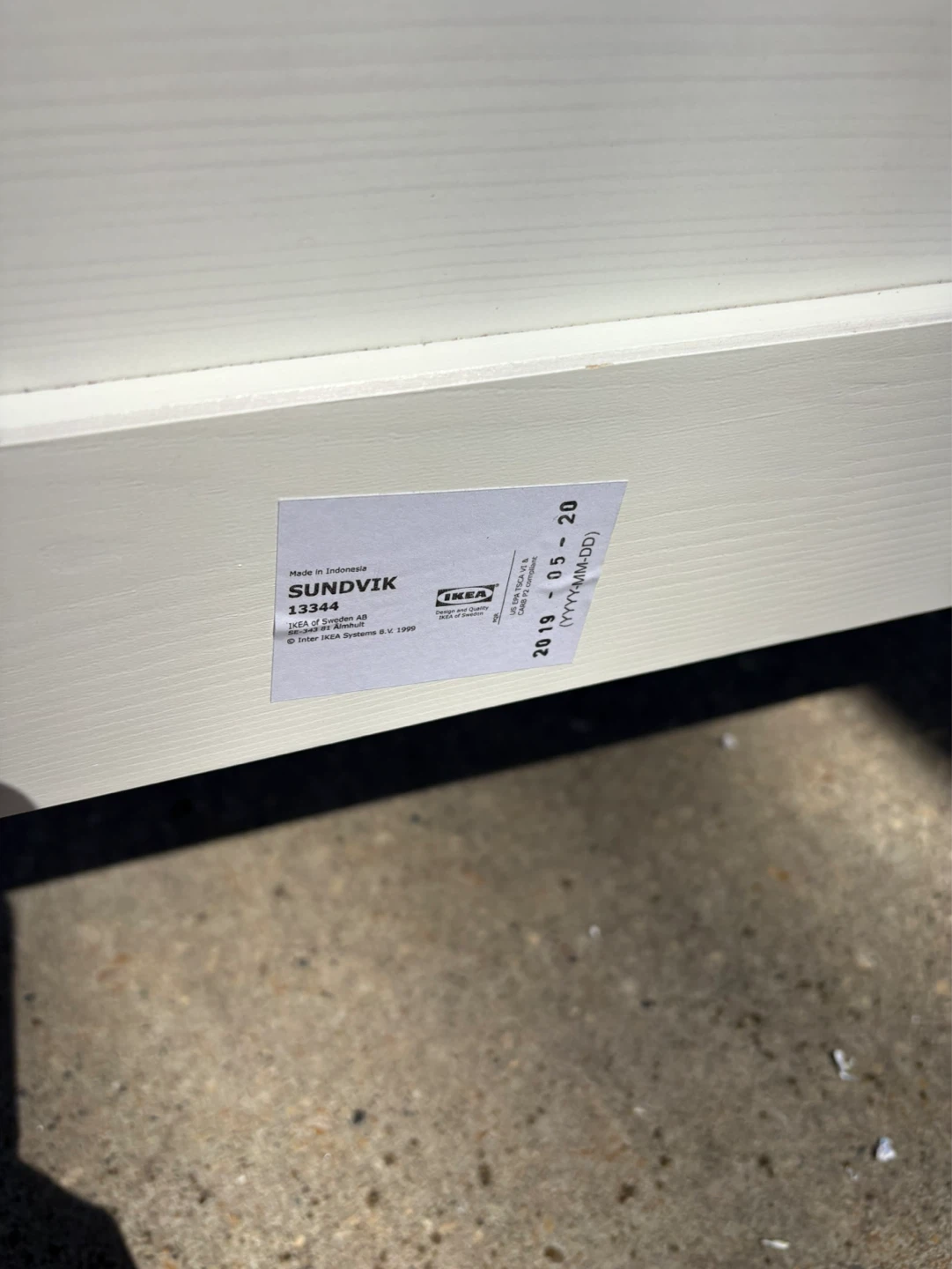 IKEA SUNDVIK Toddler Bed Frame - White - photo 5