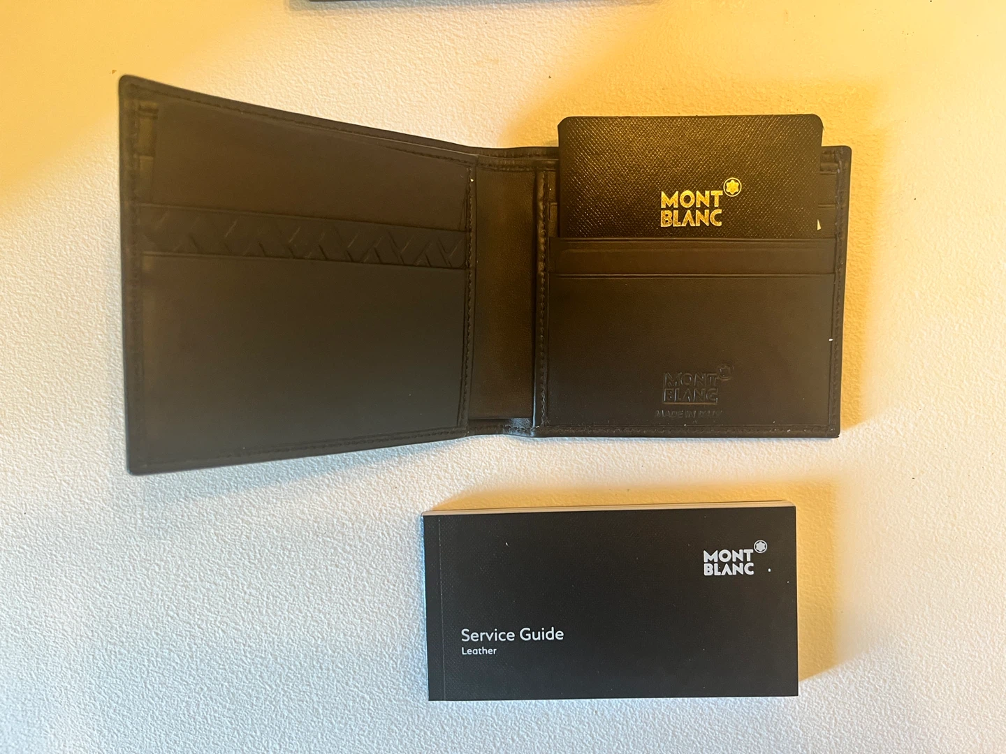 Mont Blanc Leather Bi-Fold Wallet