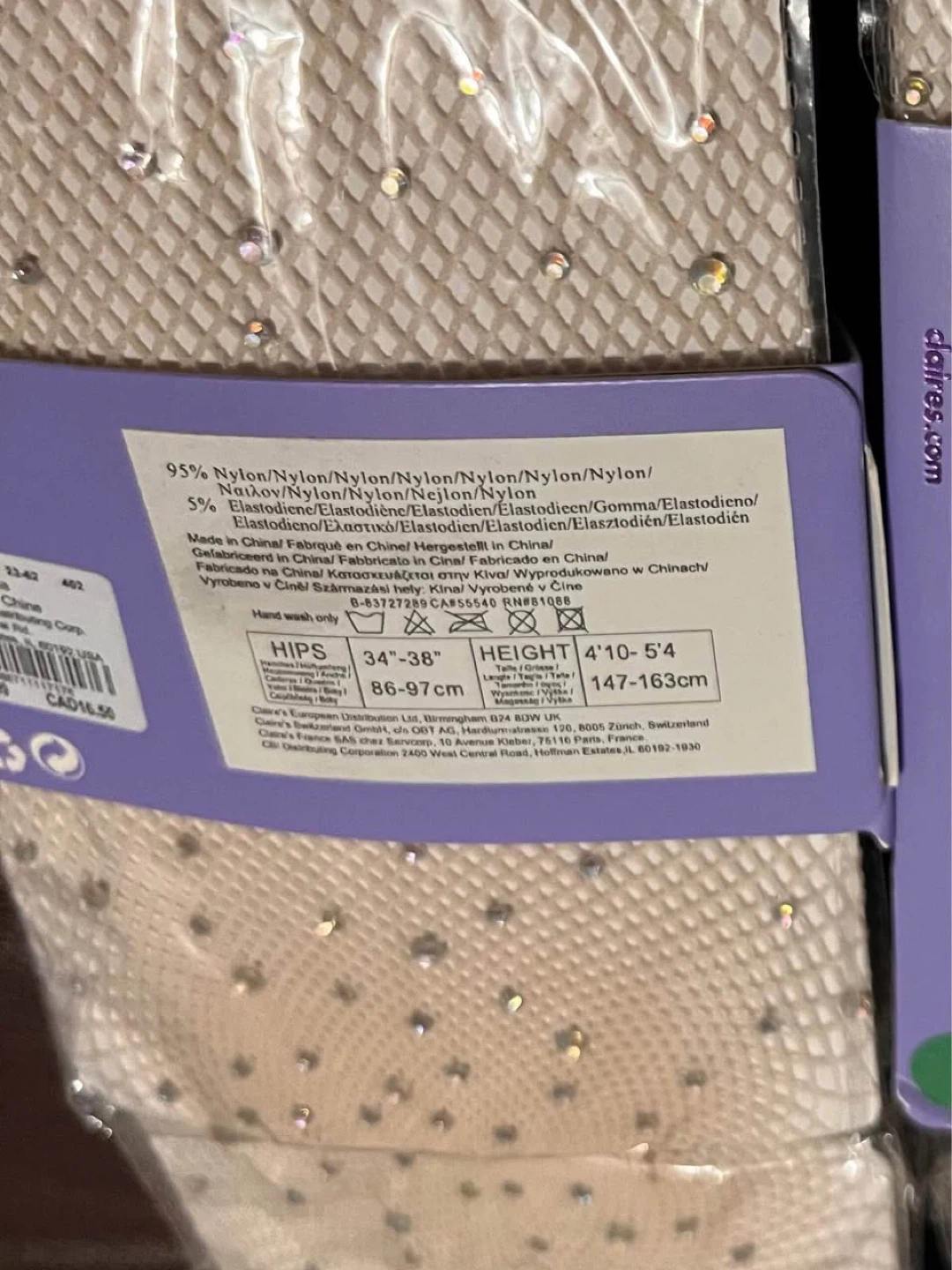 Brand NEW $5 each Rhinestone Fishnet Tights S/M - photo 2