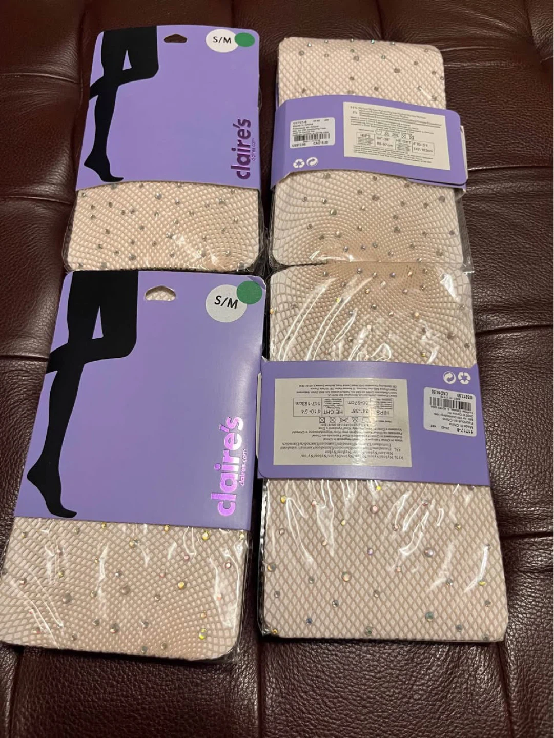 Brand NEW $5 each Rhinestone Fishnet Tights S/M