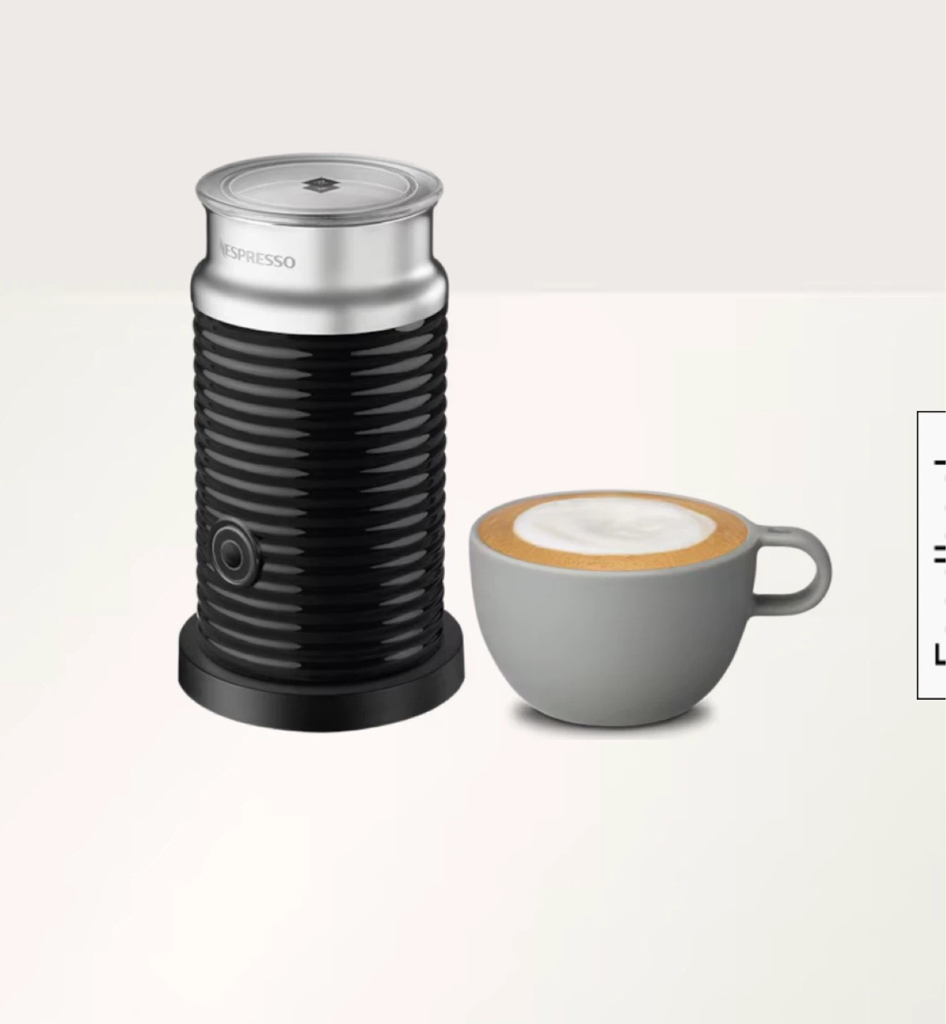 Nespresso Aeroccino 3 Milk Frother Black