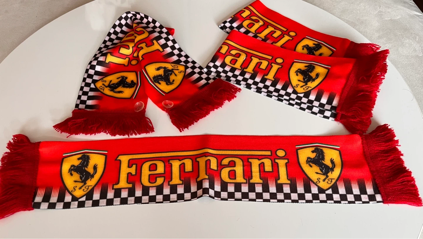 NEW — $10 each Ferarri 19” Scarf with suctions Car Accessories - photo 3