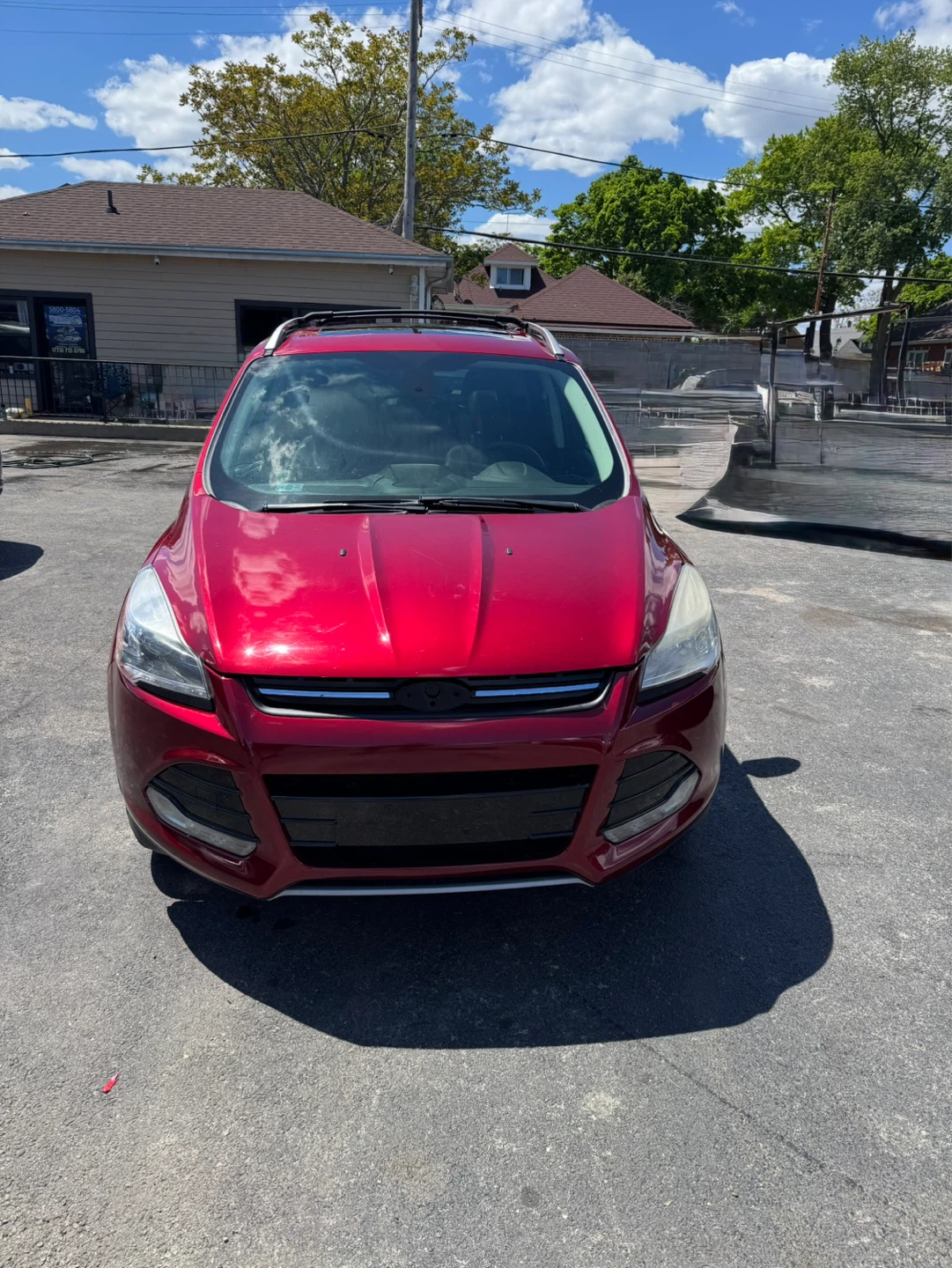 Red Ford Escape Titanium SUV