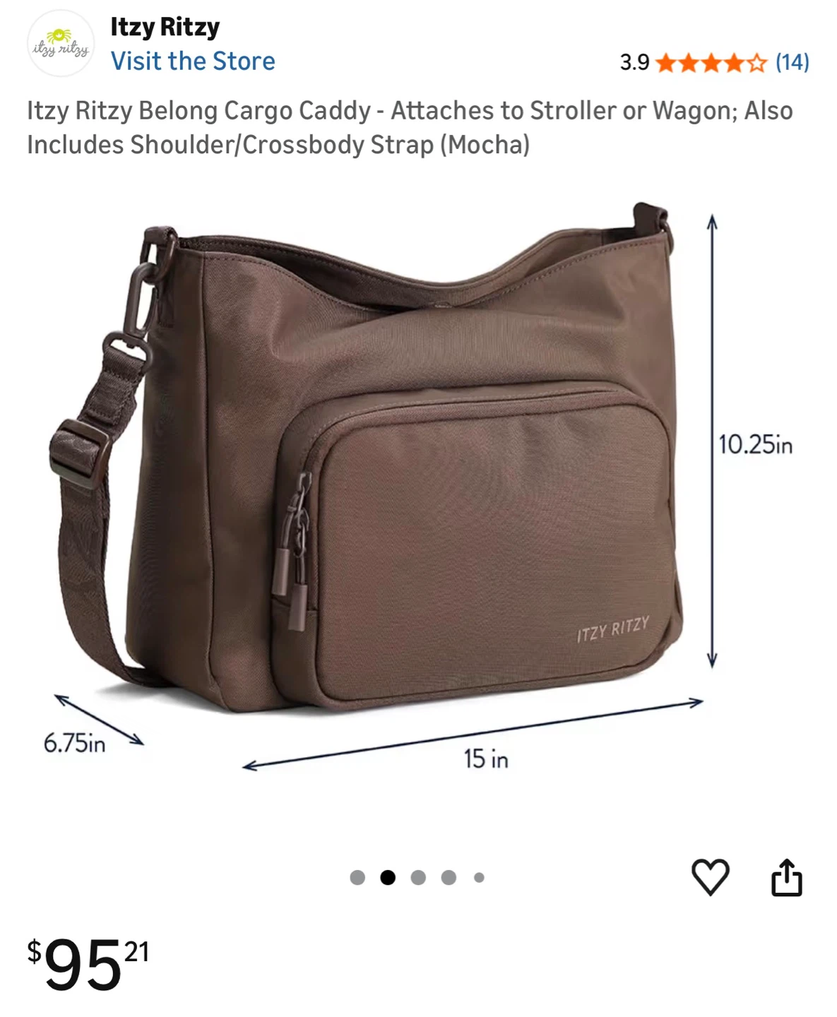 Itzy Ritzy Belong Cargo Caddy - Mocha - photo 5