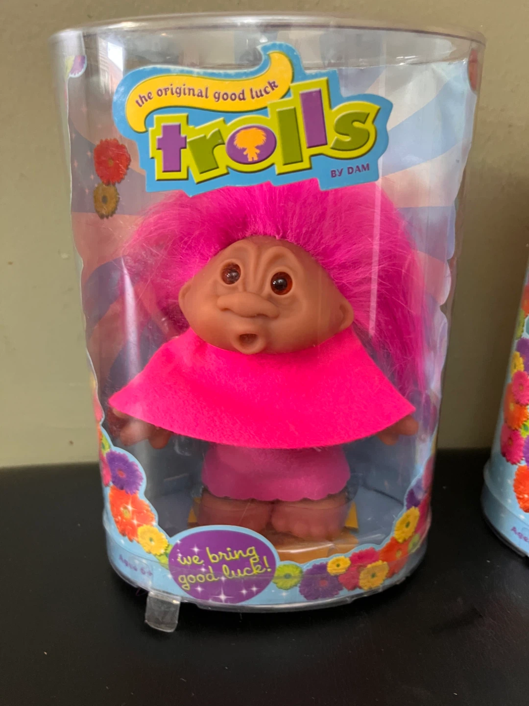 NEW $25 each Original Good Luck Trolls by DAM - Pink & Blue Hair - photo 2