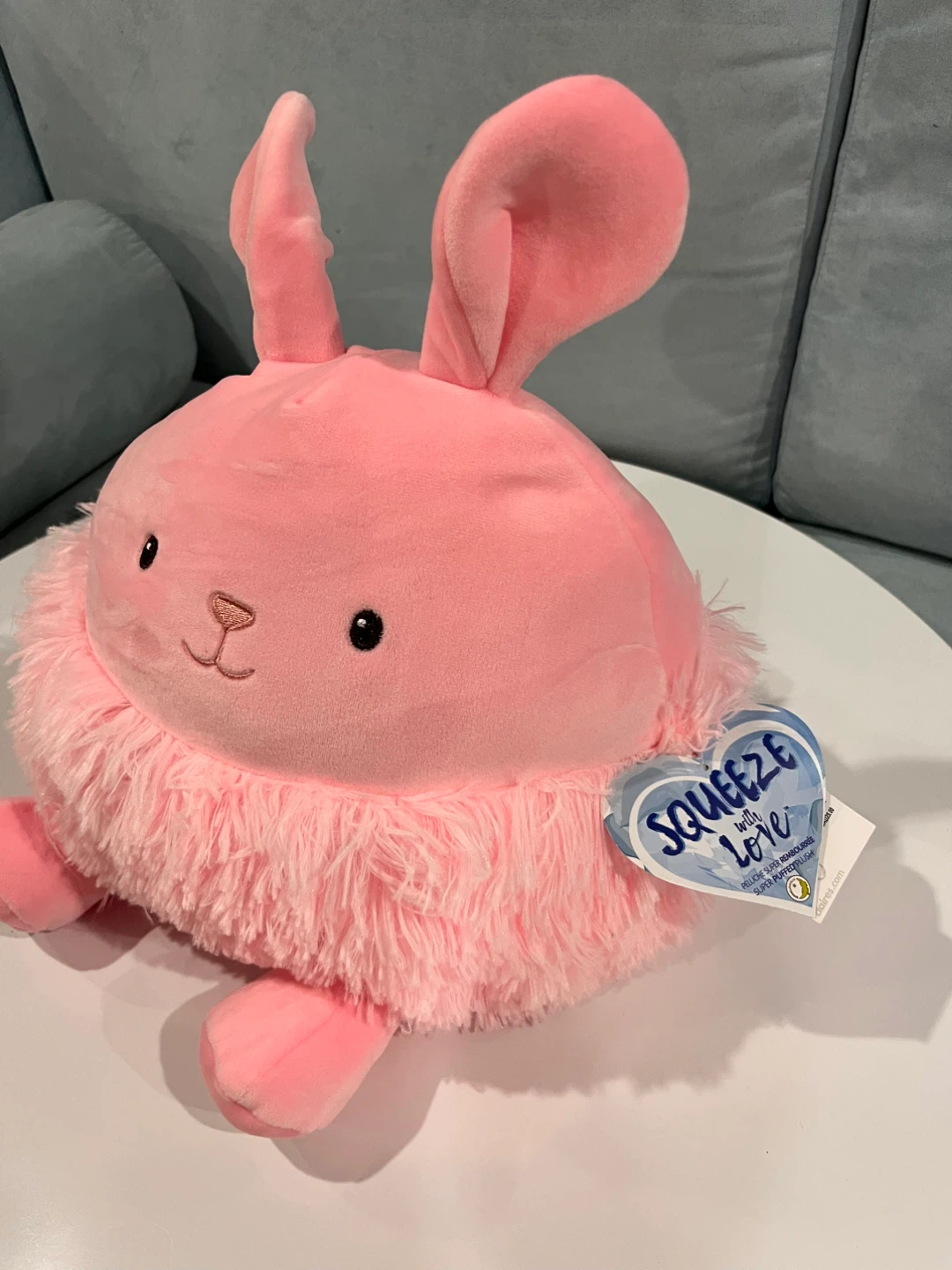 NEW with Tag Squeeze Love  Pink Bunny Plush Toy
