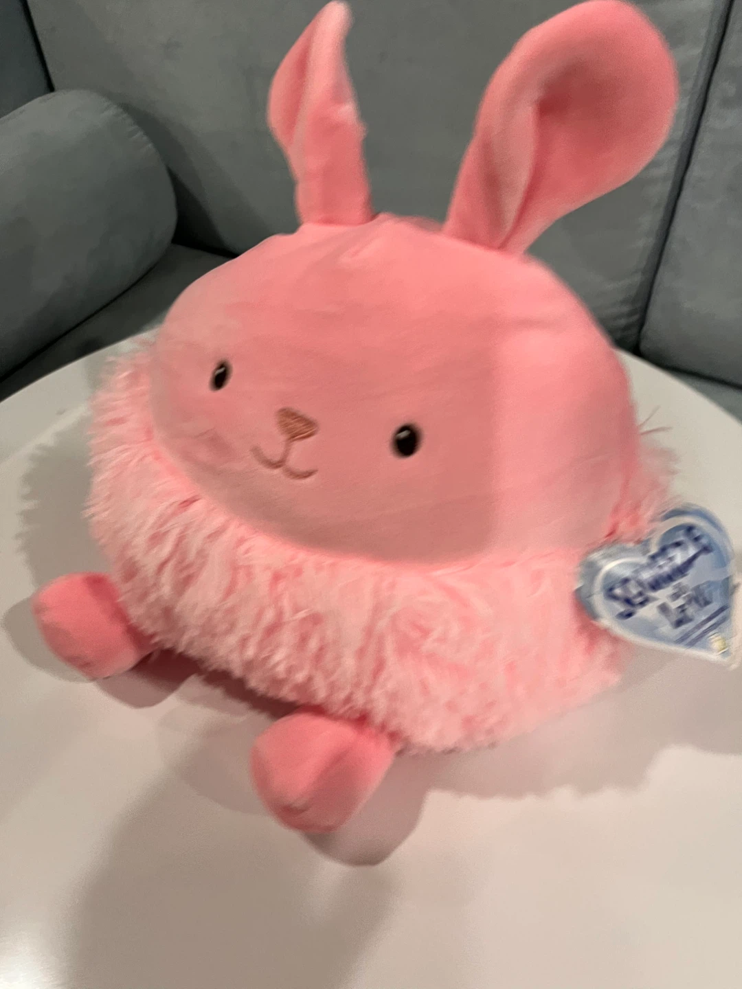 NEW with Tag Squeeze Love  Pink Bunny Plush Toy - photo 2