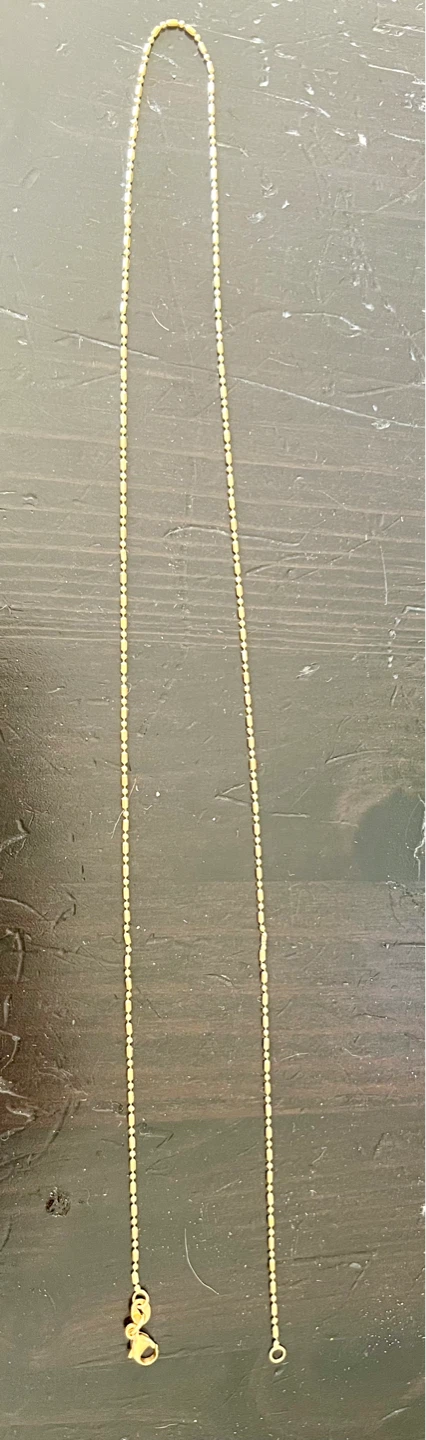 18K Italy Gold Chain – 21” – Real Gold - photo 3