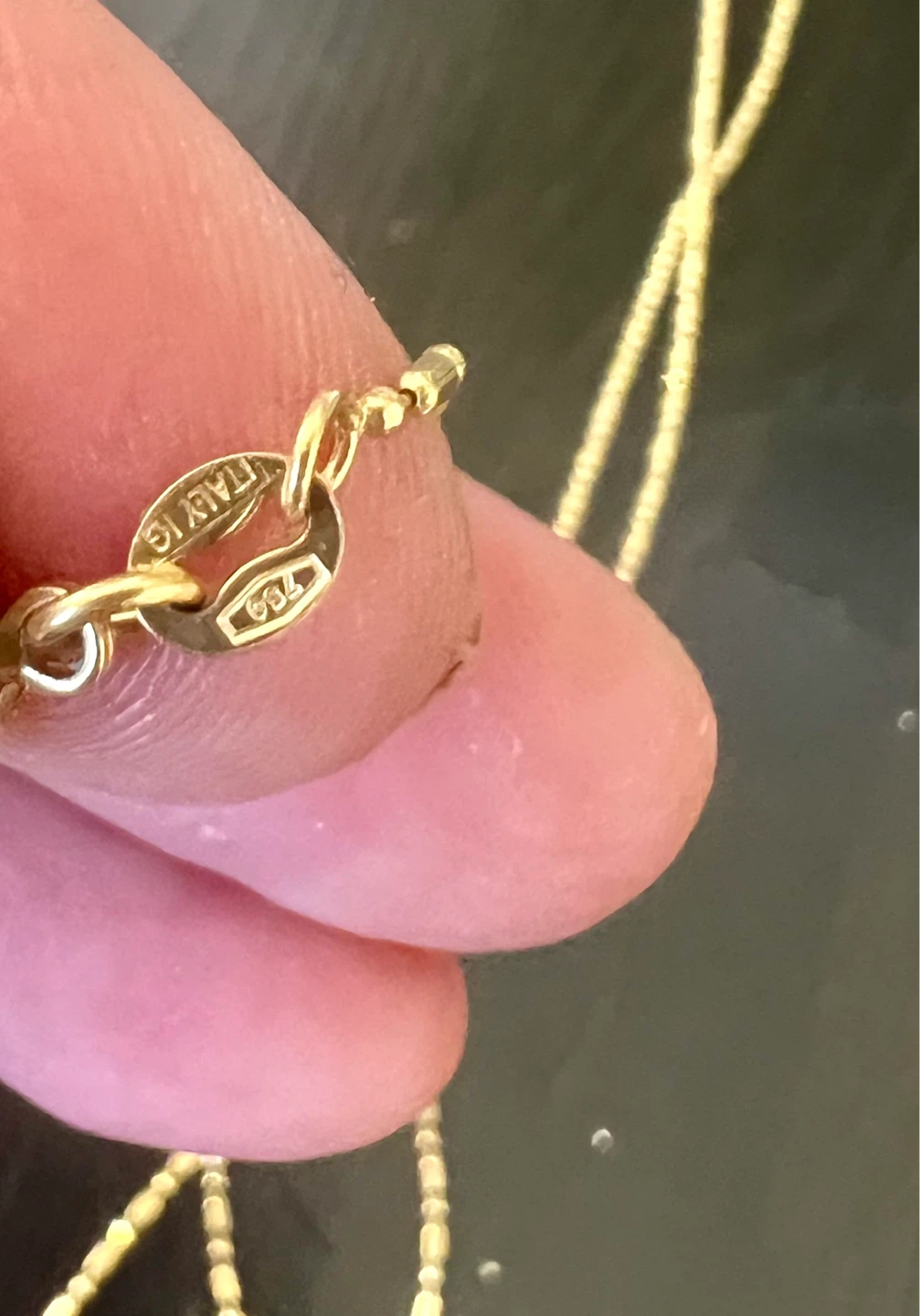 18K Italy Gold Chain – 21” – Real Gold - photo 2