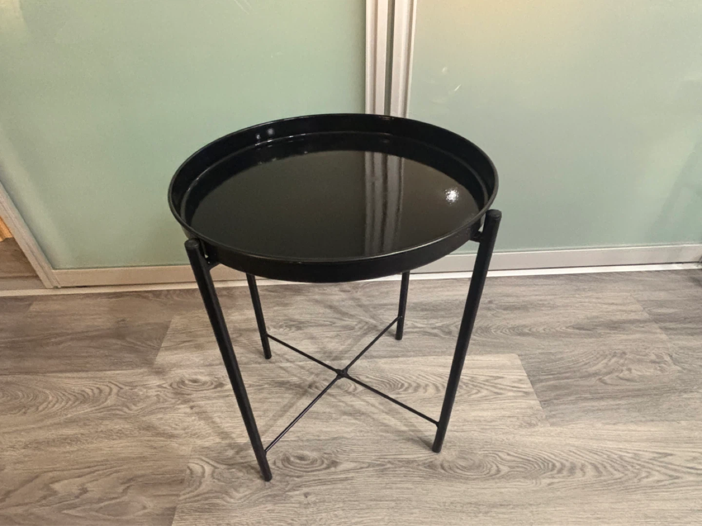 NEED GONE!: Black Metal Round Side Table