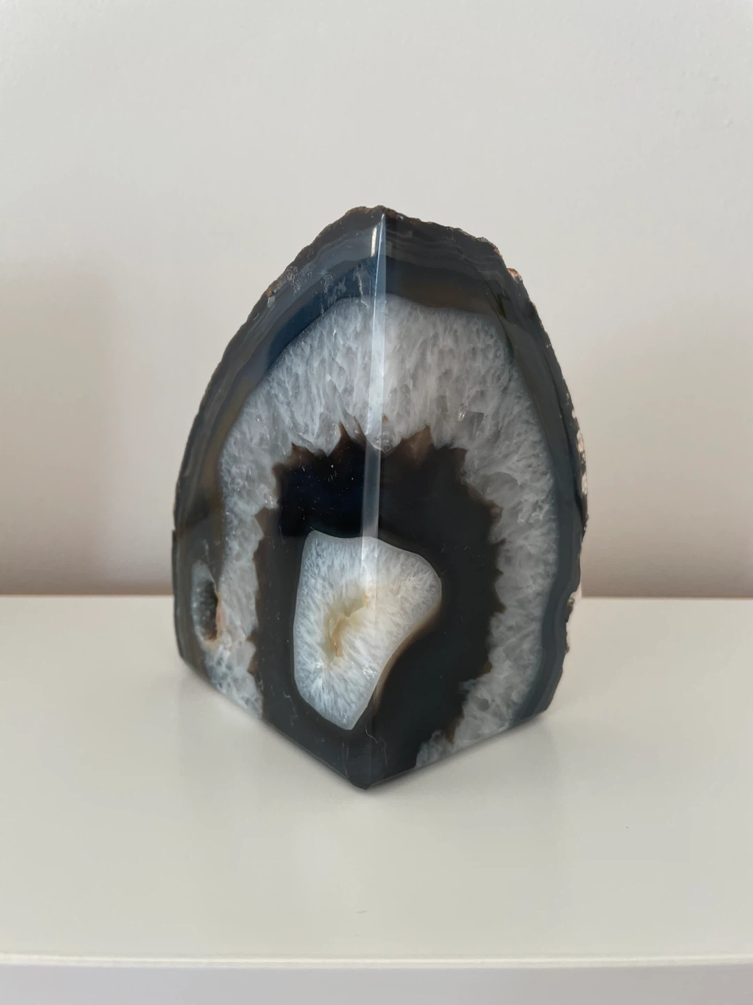 Agate Crystal Bookend