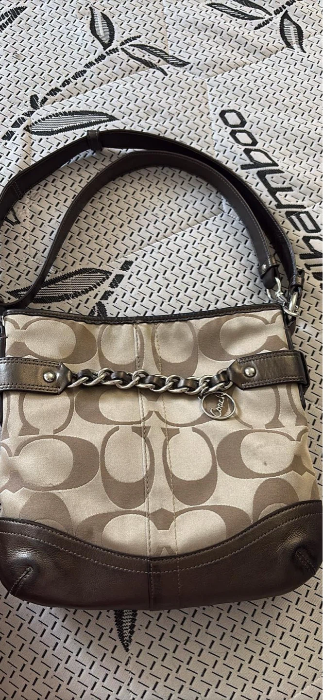 Coach Monogram Shoulder Bag