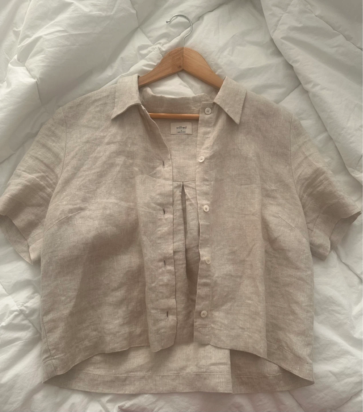 Wilfred Linen Short Sleeve Button-Up Shirt - photo 2