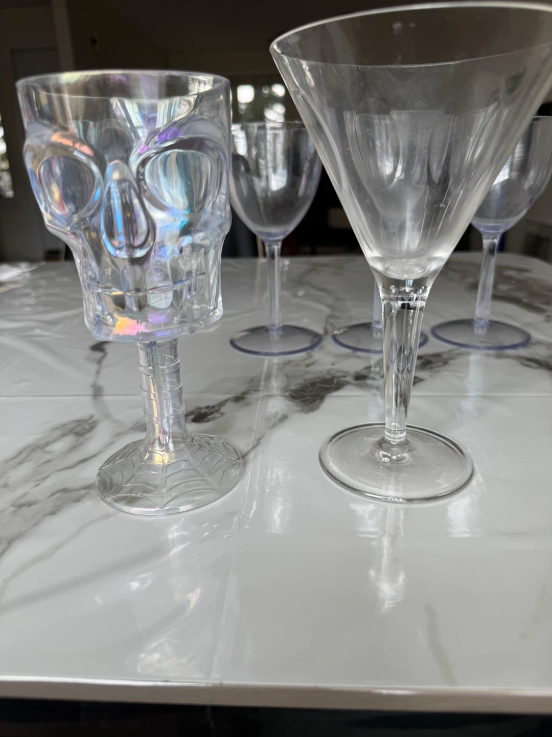 Plastic Novelty Drinkware - Skull, Martini, Wine Glasses - photo 4