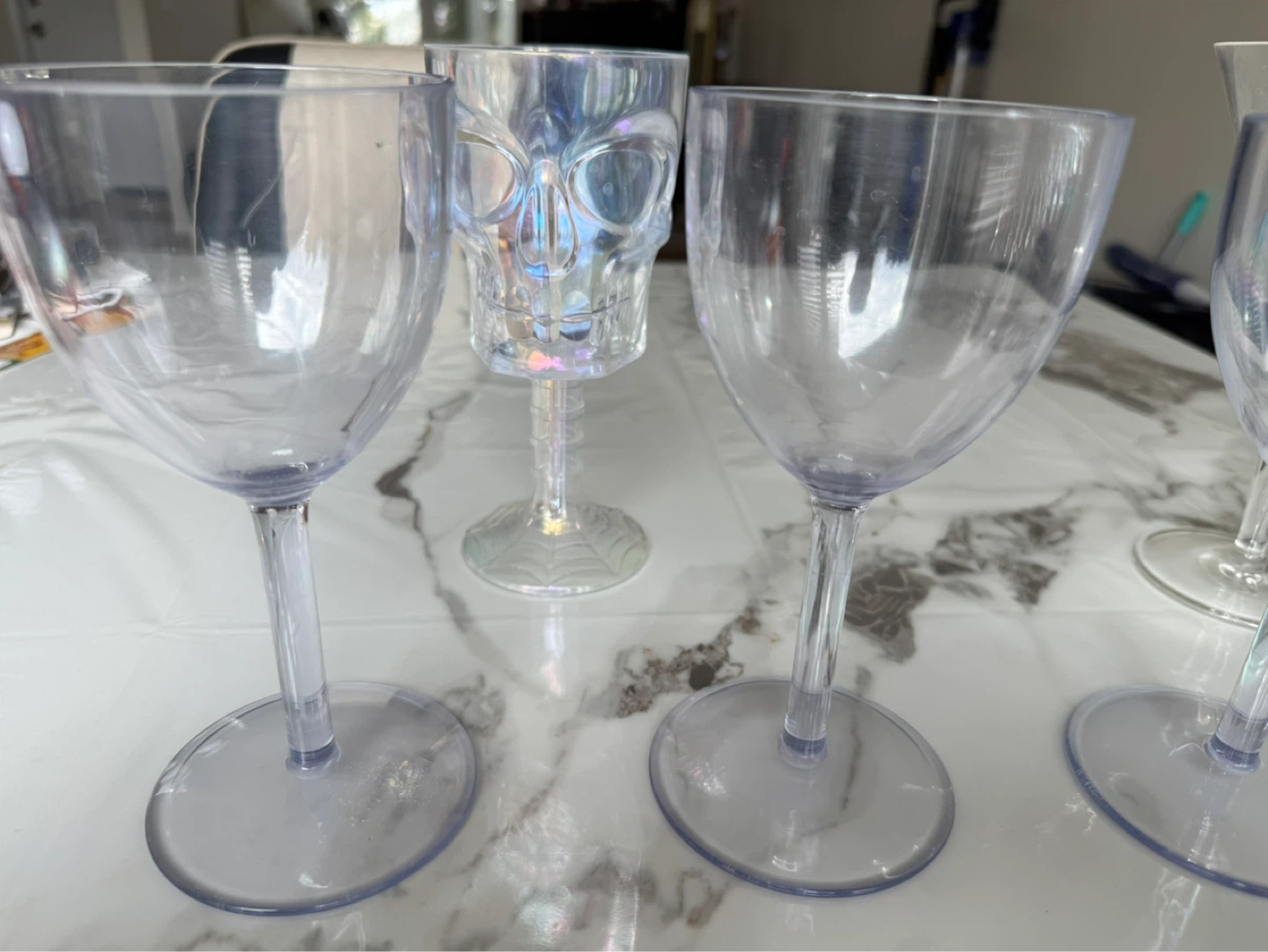 Plastic Novelty Drinkware - Skull, Martini, Wine Glasses - photo 2