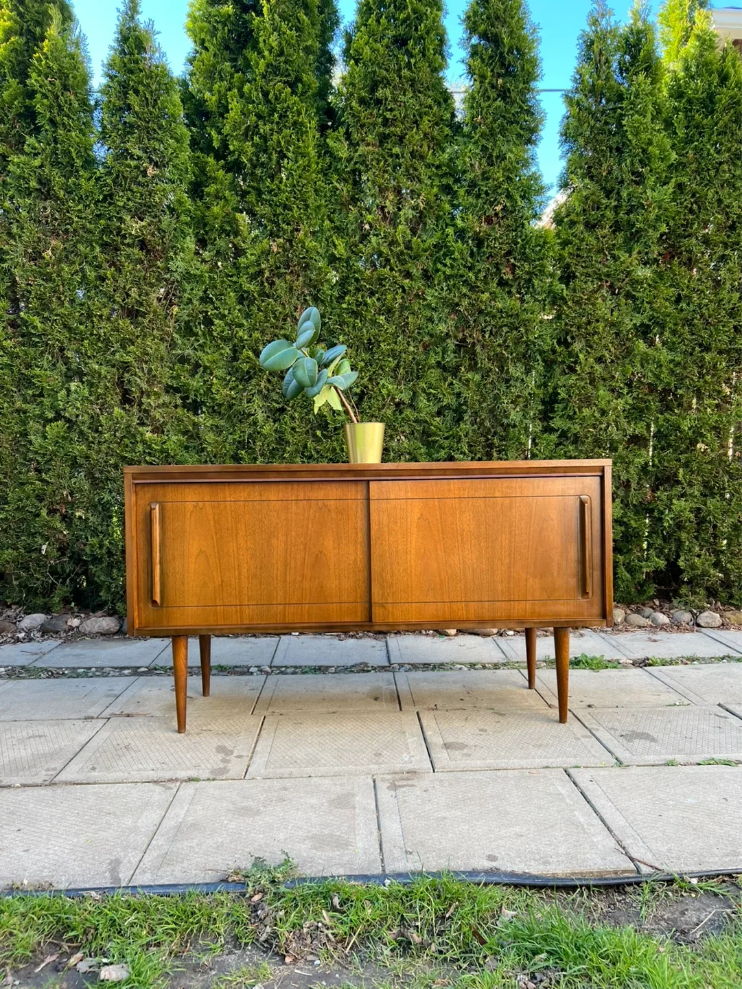 MCM Walnut Credenza