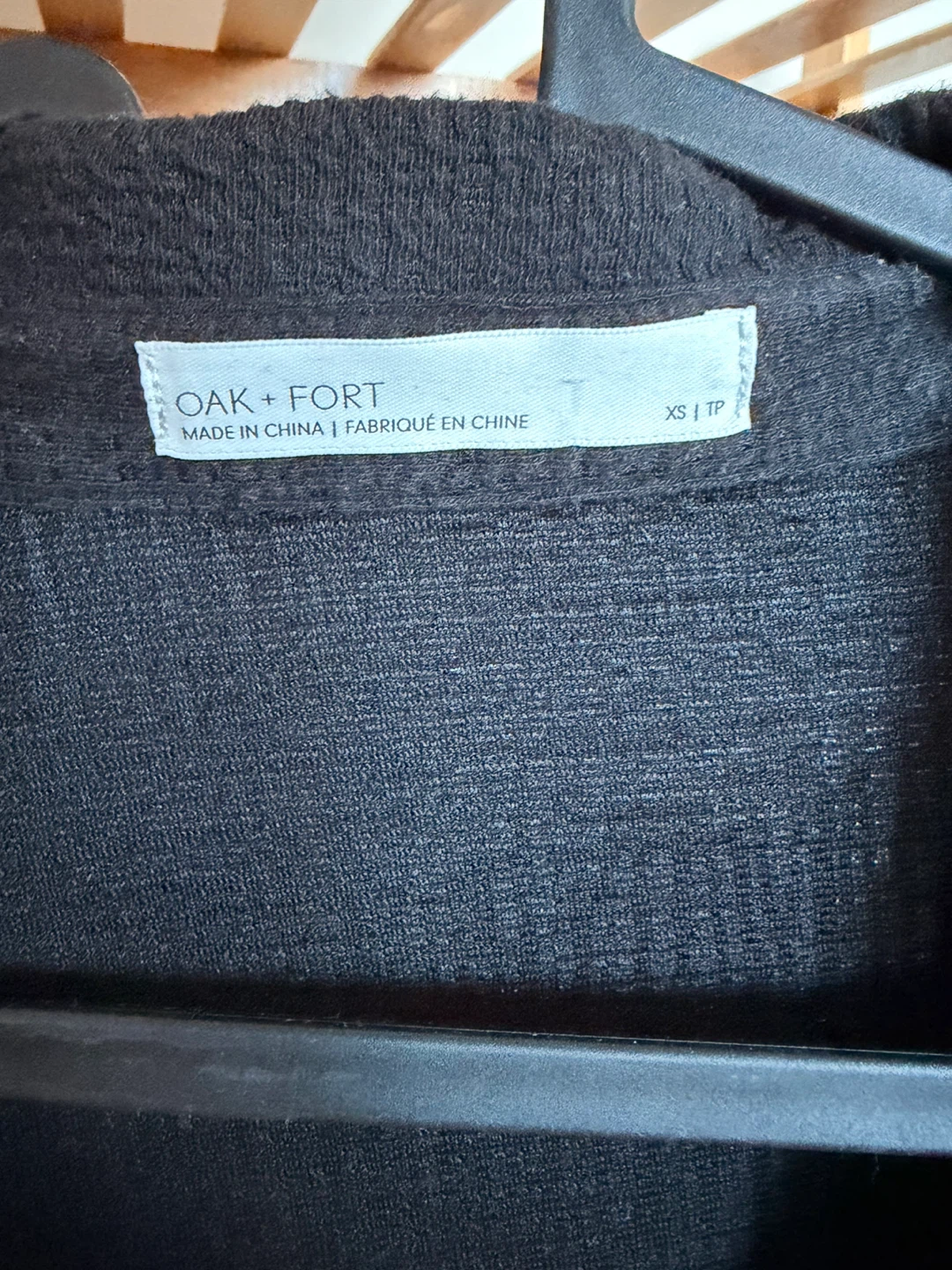 Oak + Fort Black Long Sleeve Shirt - photo 2