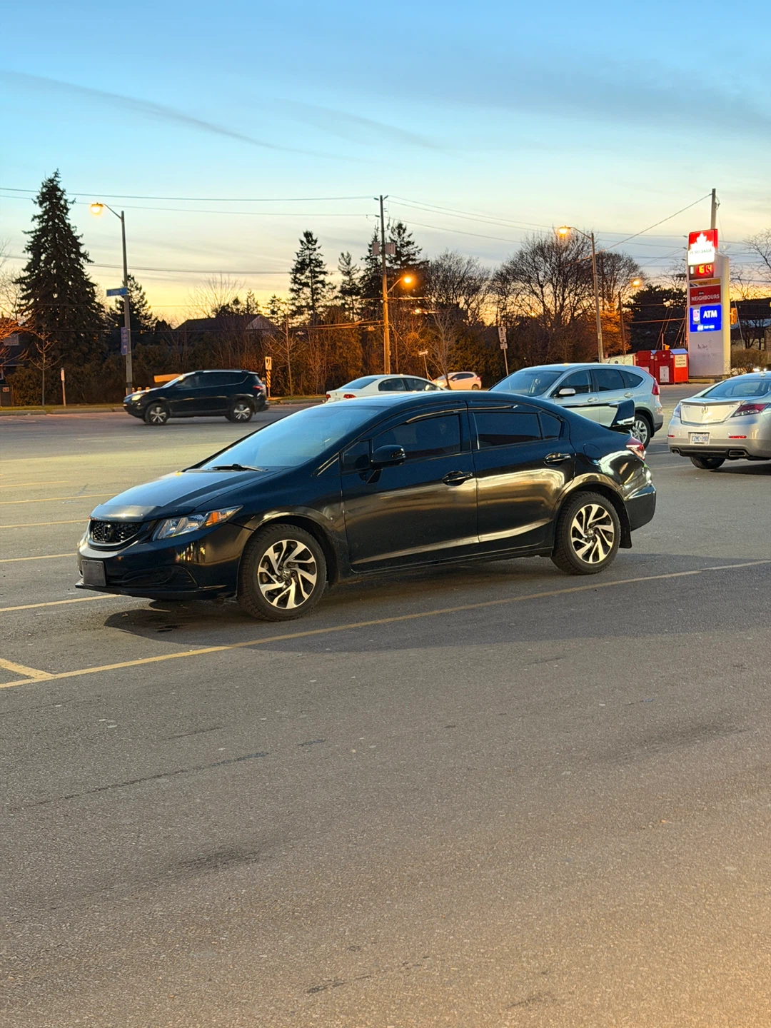Black Honda Civic EX Sedan 2014