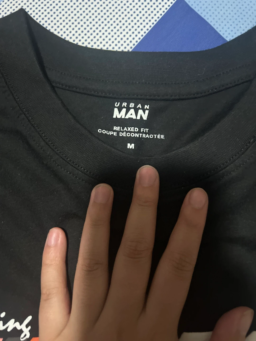 Urban Man Black Relaxed Fit T-Shirt - Size M - photo 2