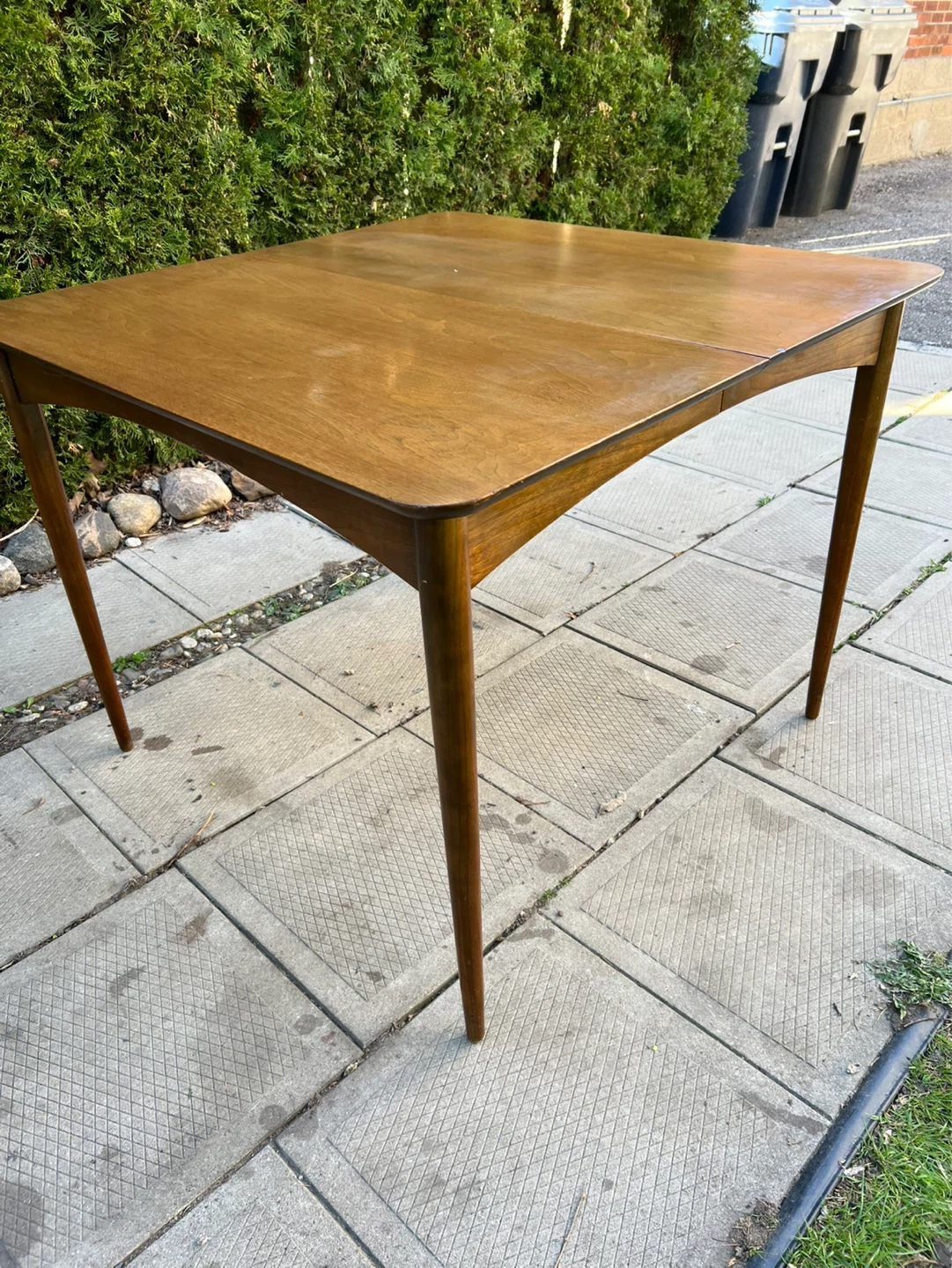 MCM Walnut Dining Table by Deilcraft