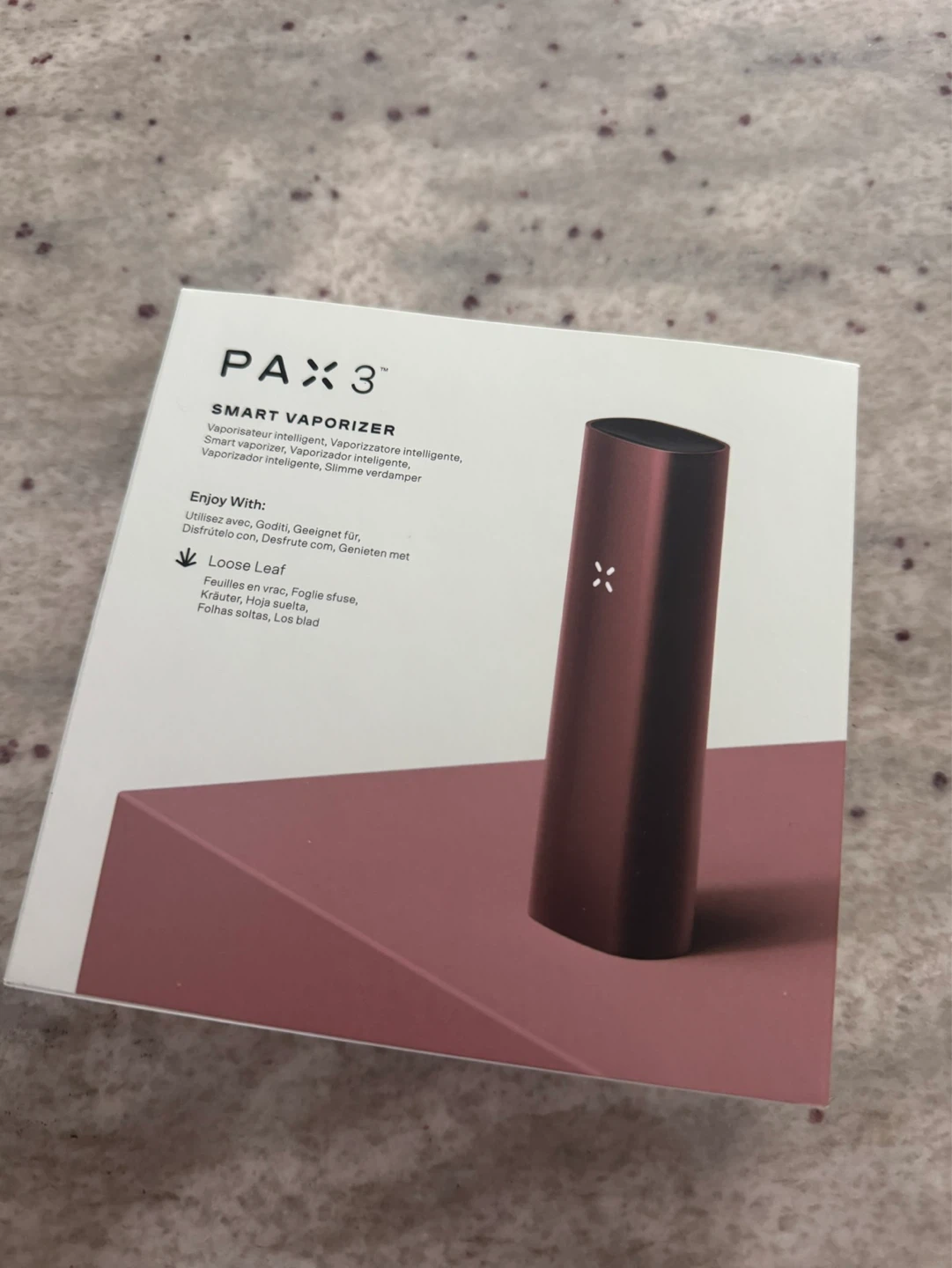 PORTABLE PERSONAL DEVICE – NEW SEALED – BURGUNDY
