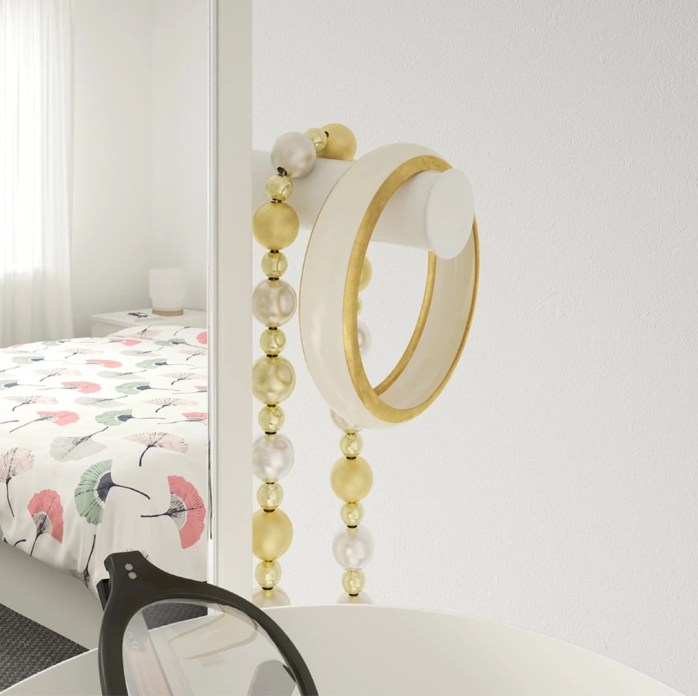 IKEA Lierskogen Valet Stand Mirror tray hook hanger - photo 5